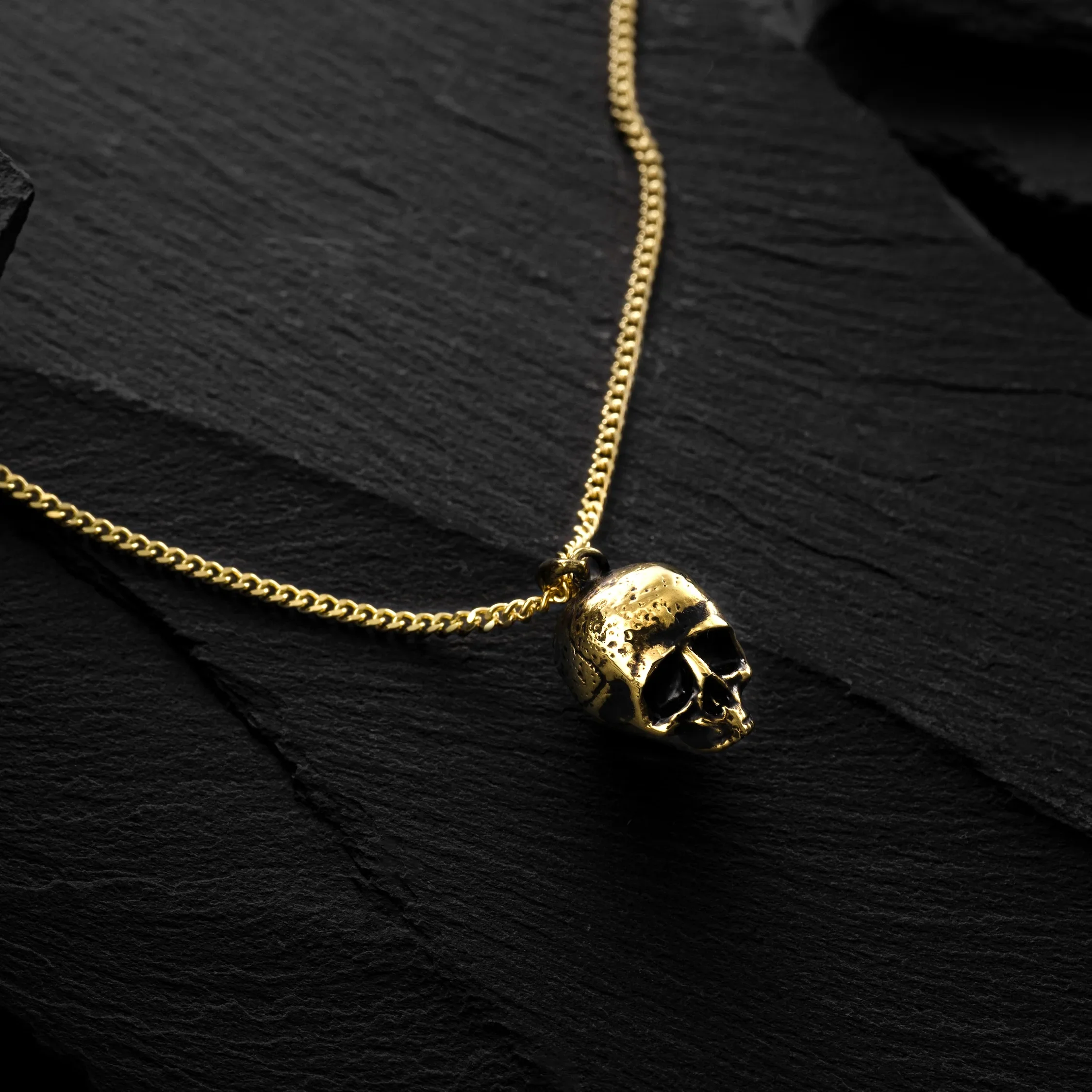 Memento Mori Pendant - 14K Gold - Image 3
