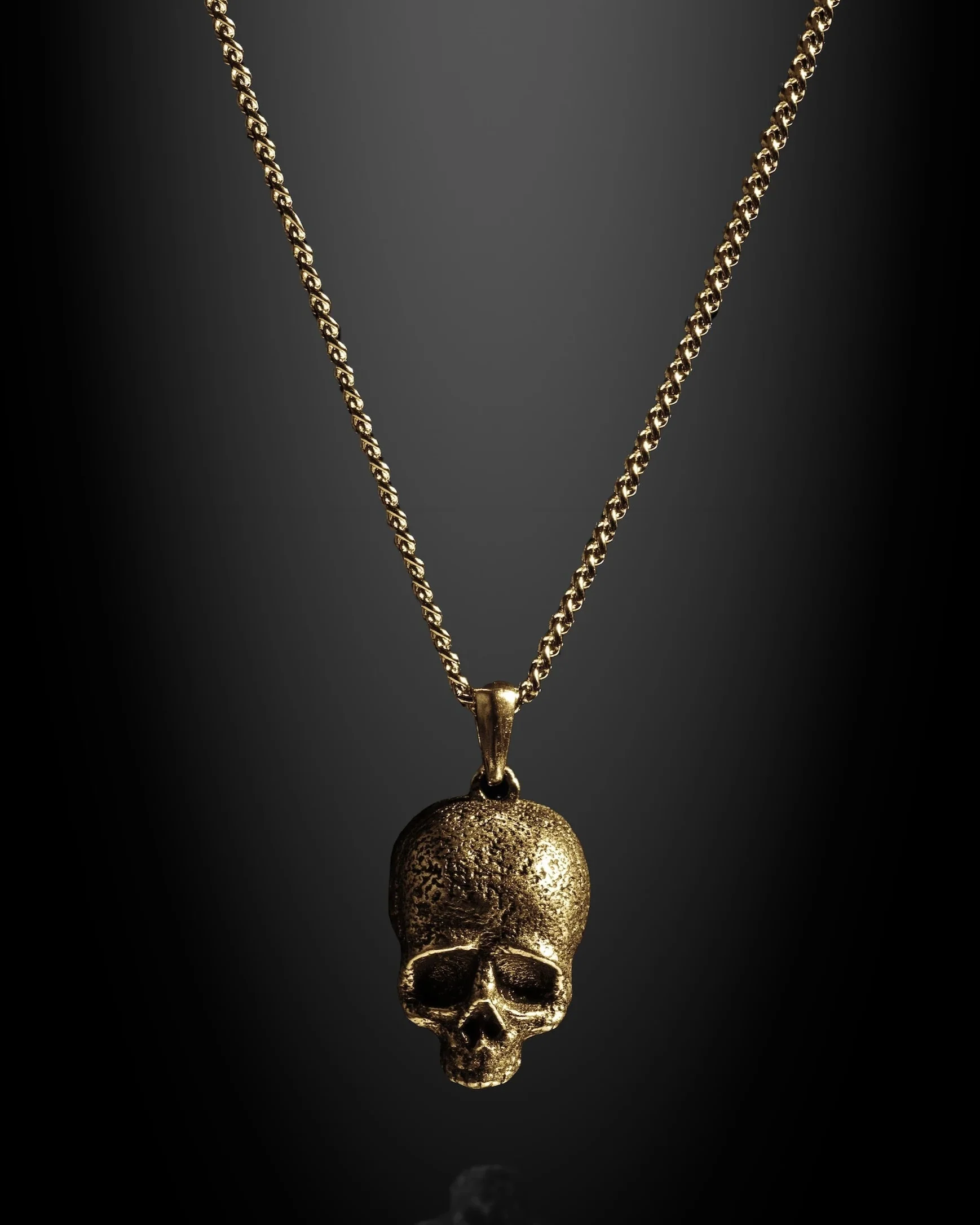 Memento Mori Pendant - 14K Gold - Image 4