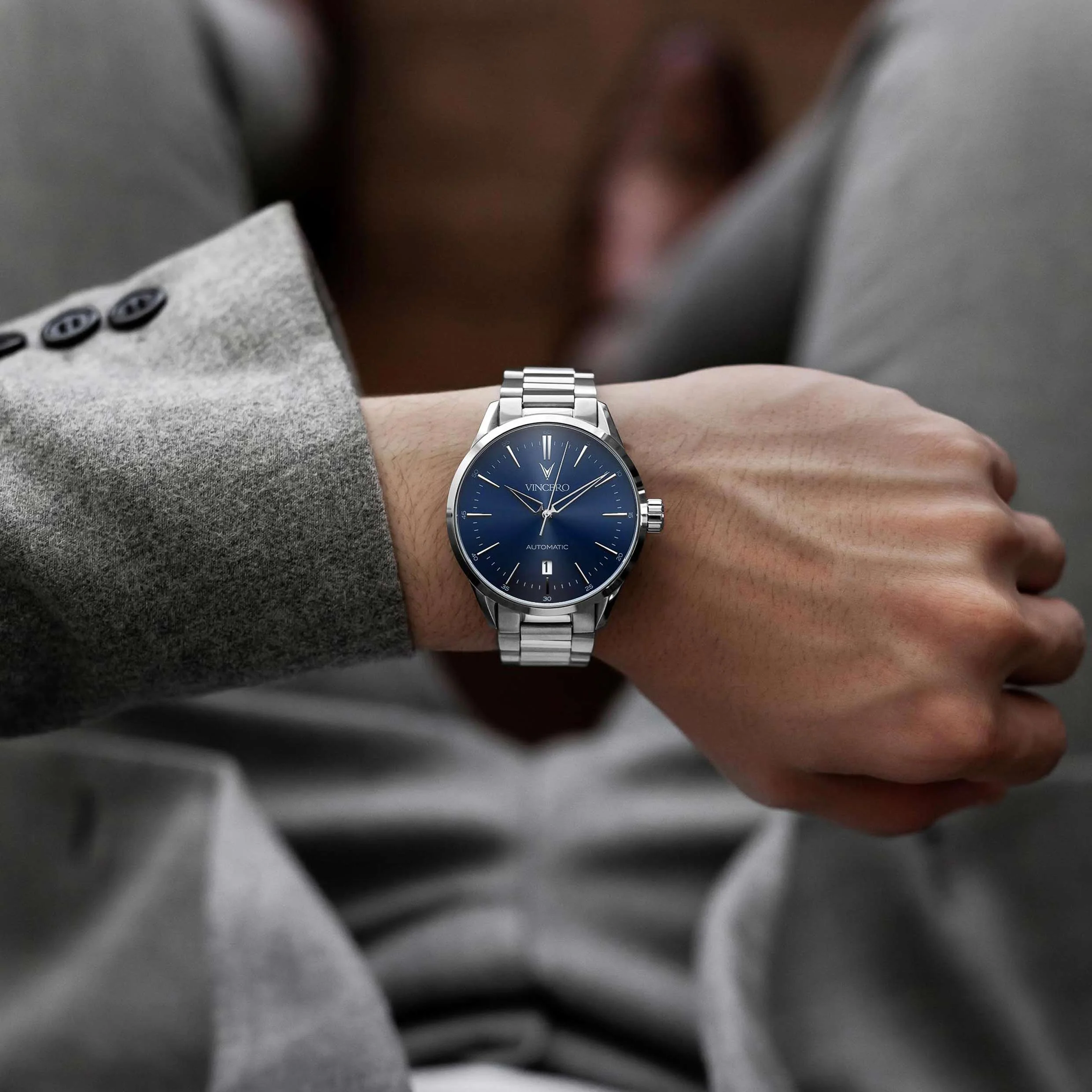 Icon Automatic - Silver/Blue - Image 7