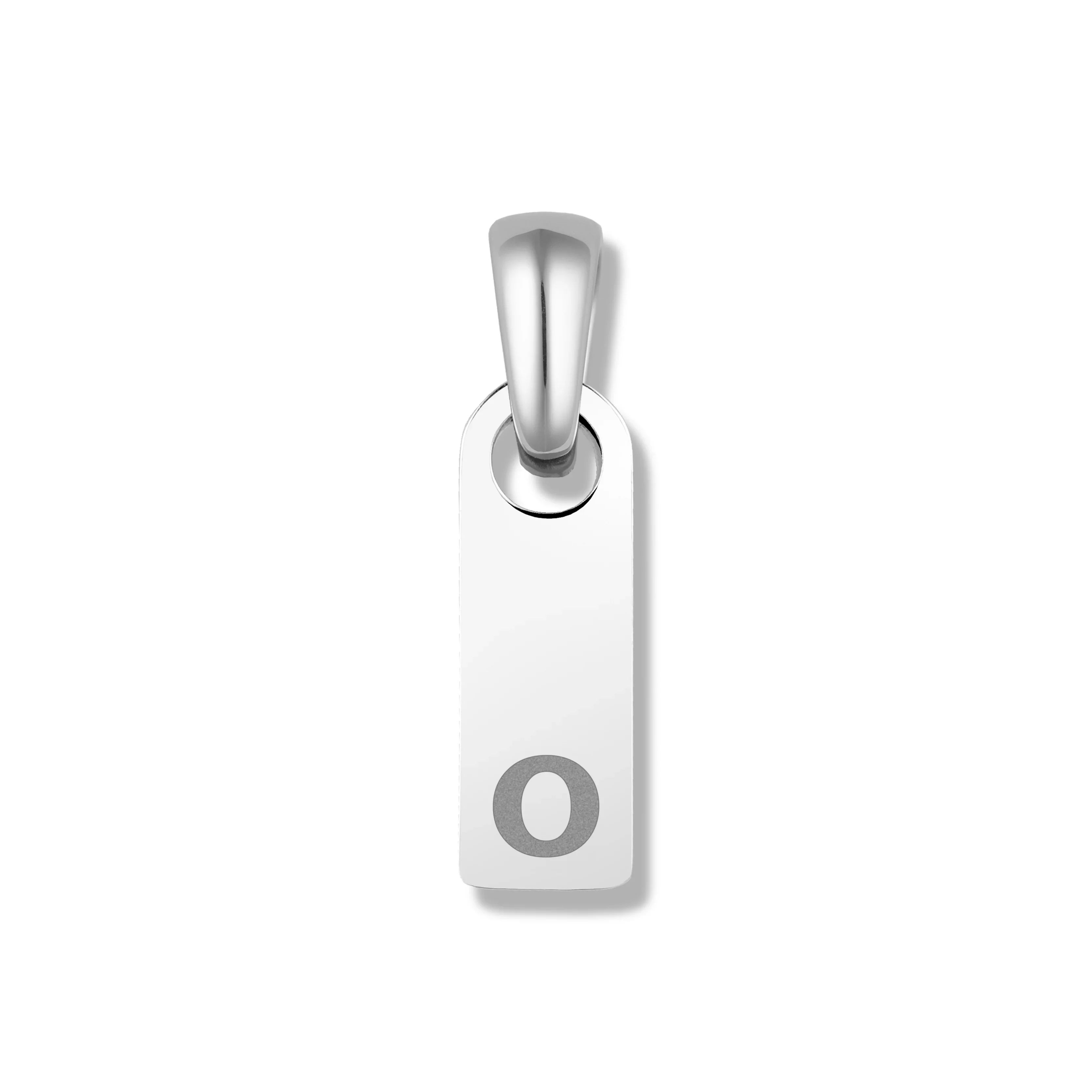 Initial Tag Pendant - Silver - Image 19