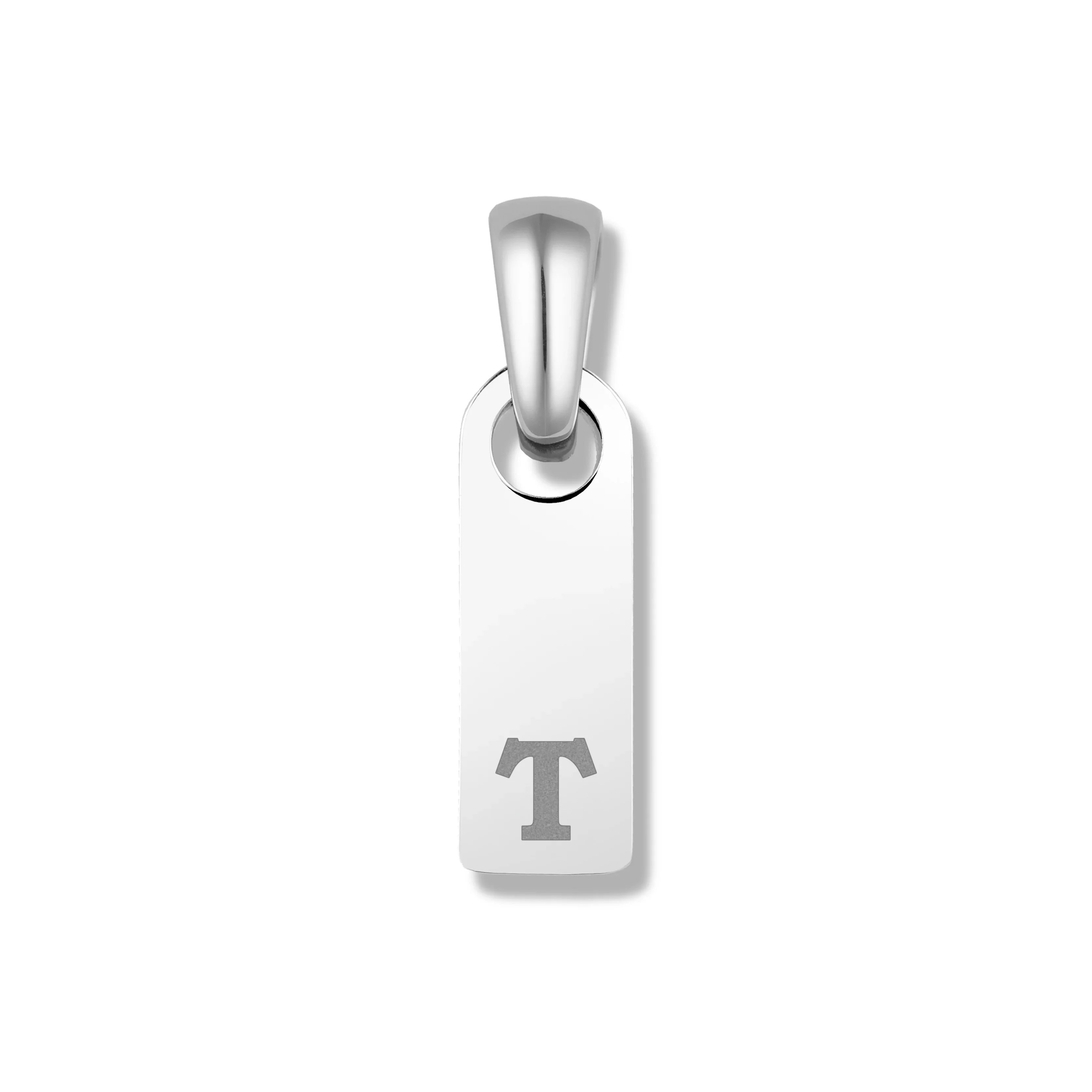 Initial Tag Pendant - Silver - Image 24