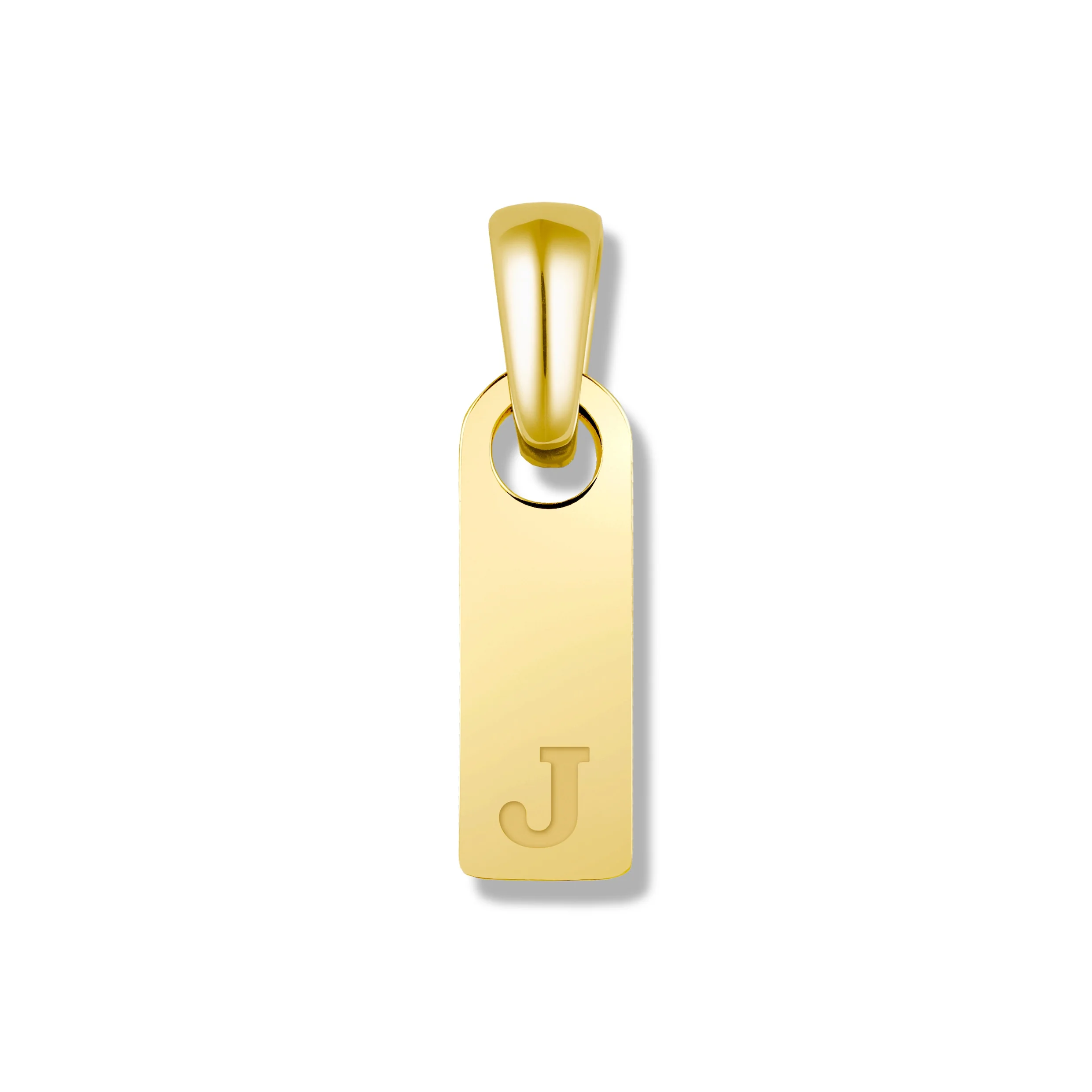 Initial Tag Pendant - 14K Gold - Image 15