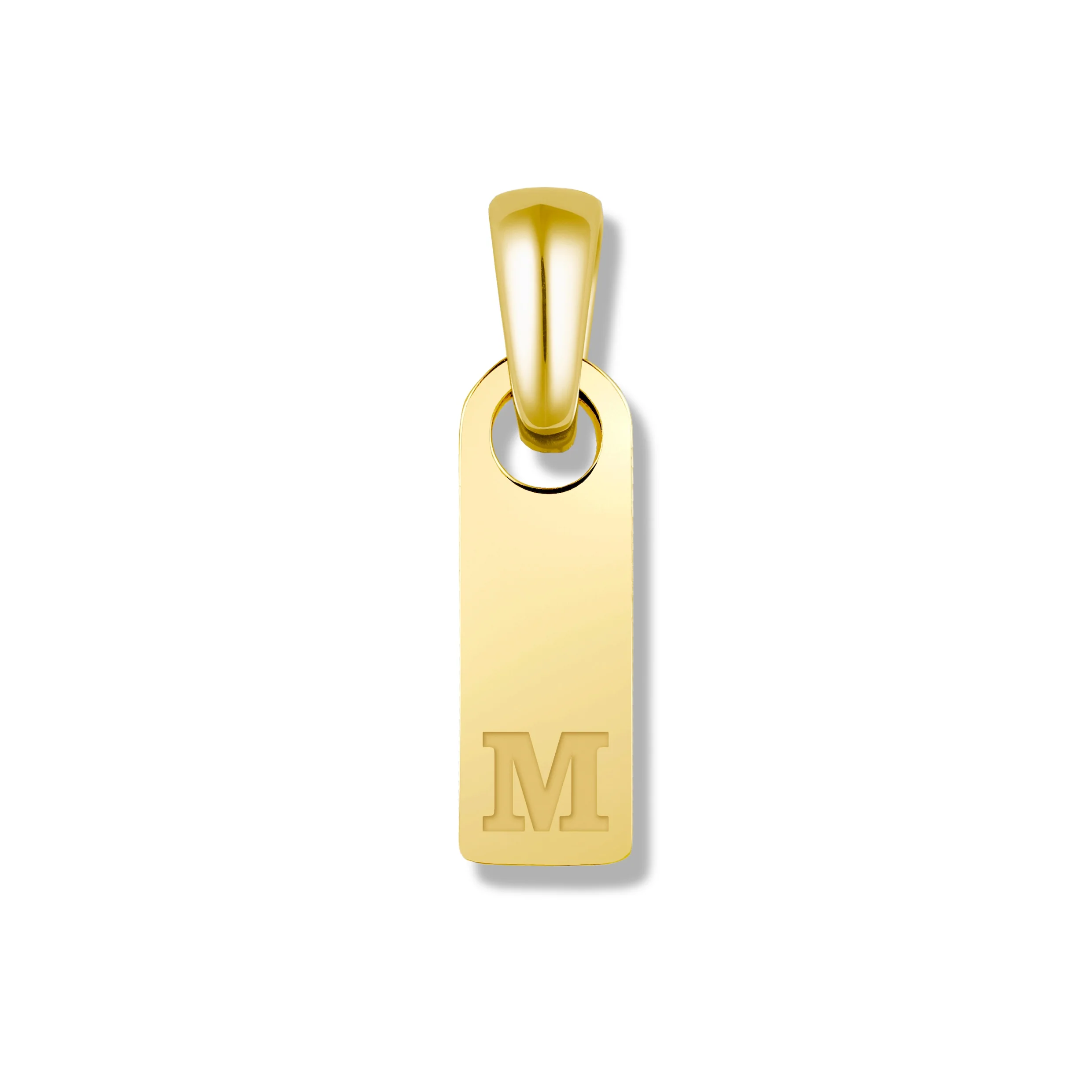 Initial Tag Pendant - 14K Gold - Image 18
