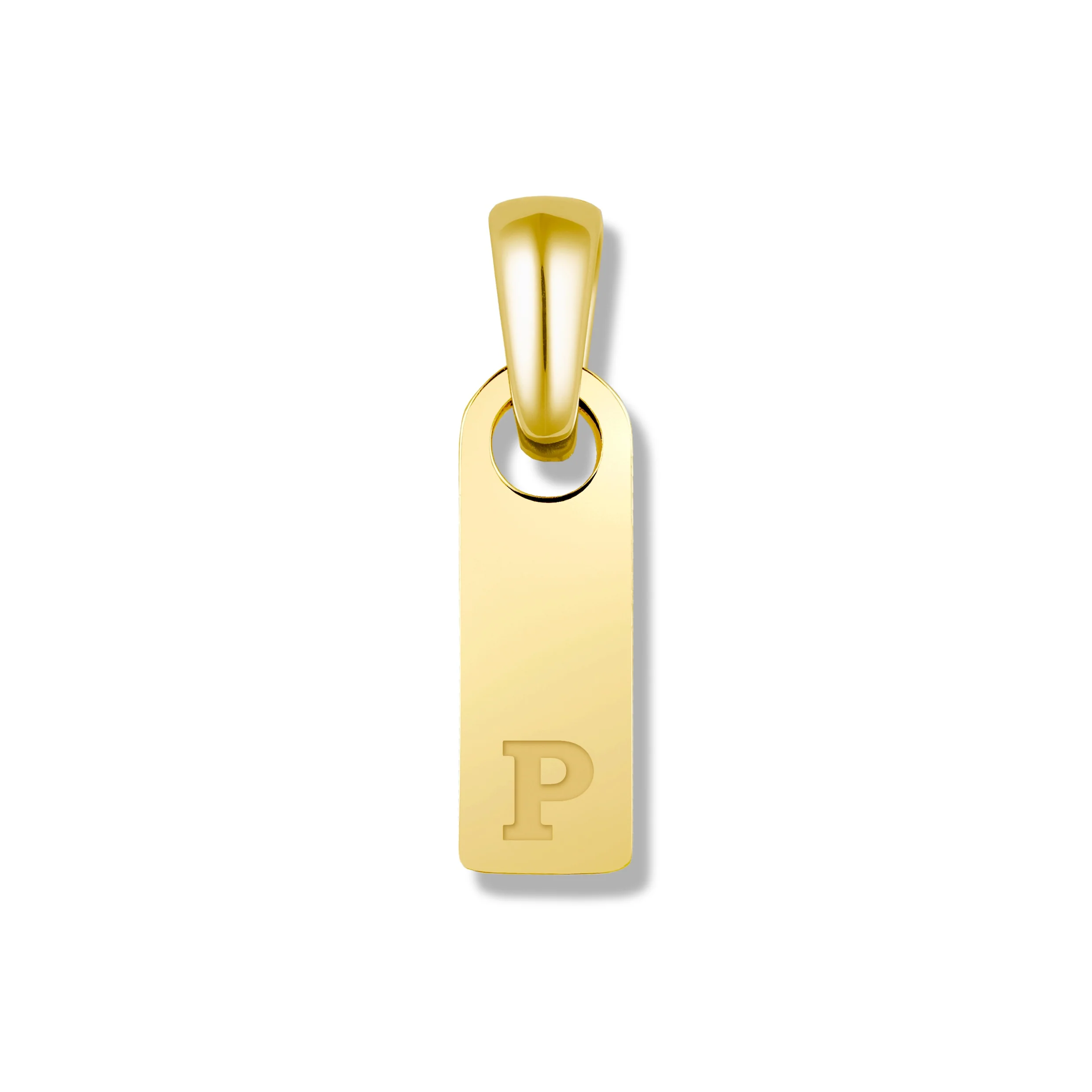 Initial Tag Pendant - 14K Gold - Image 21