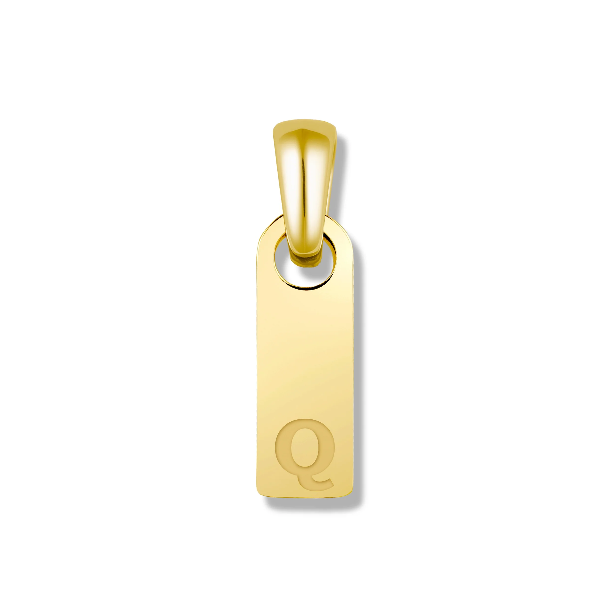 Initial Tag Pendant - 14K Gold - Image 22