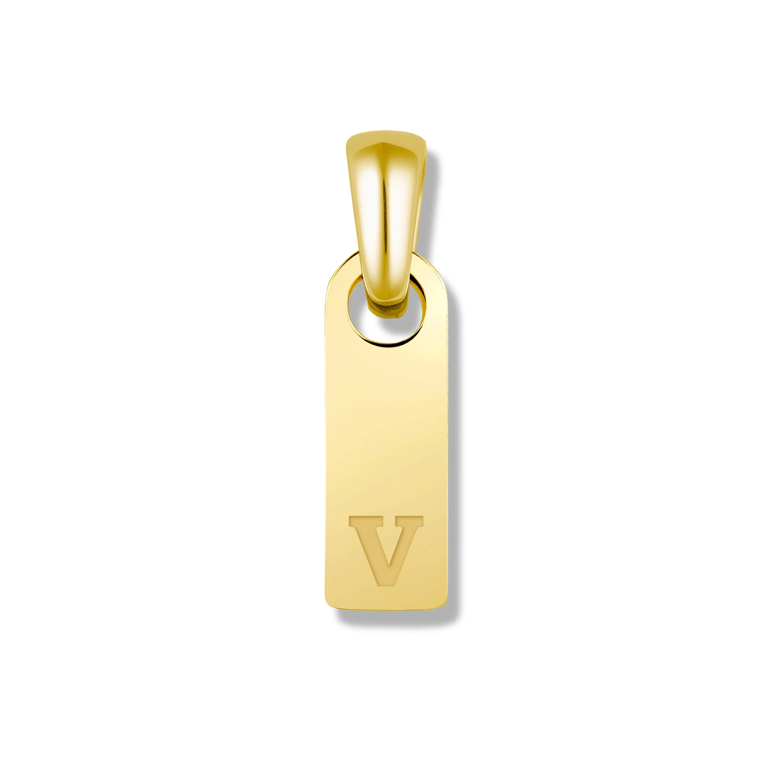 Initial Tag Pendant - 14K Gold - Image 27