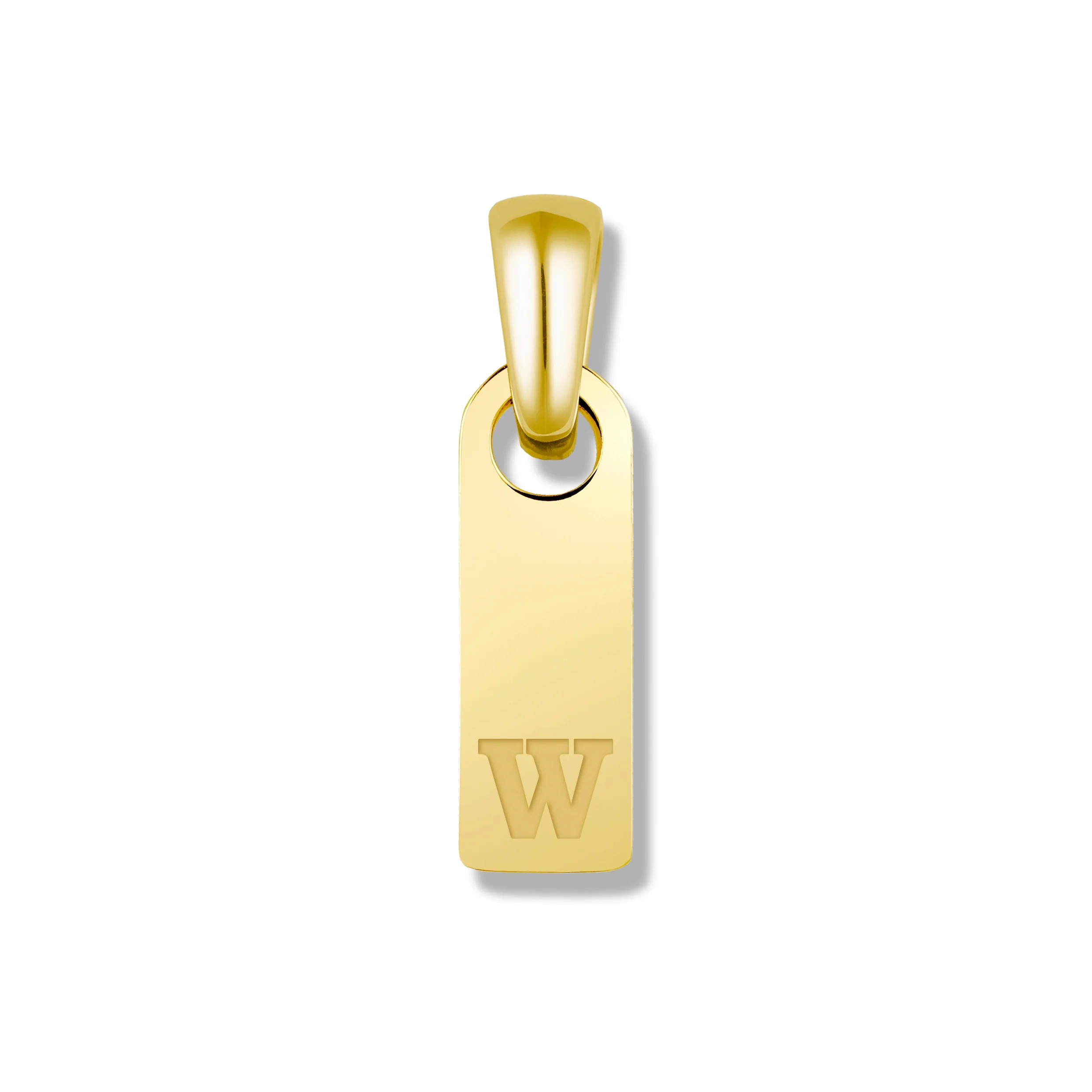 Initial Tag Pendant - 14K Gold - Image 28