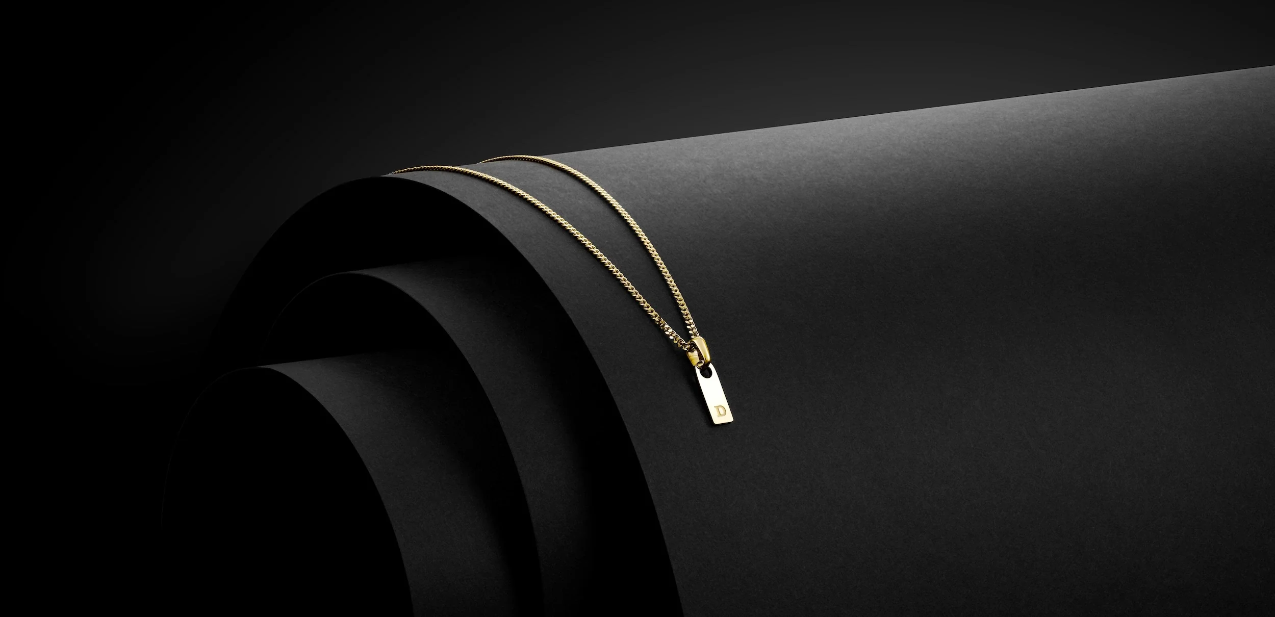 Initial Tag Pendant - 14K Gold - Image 32