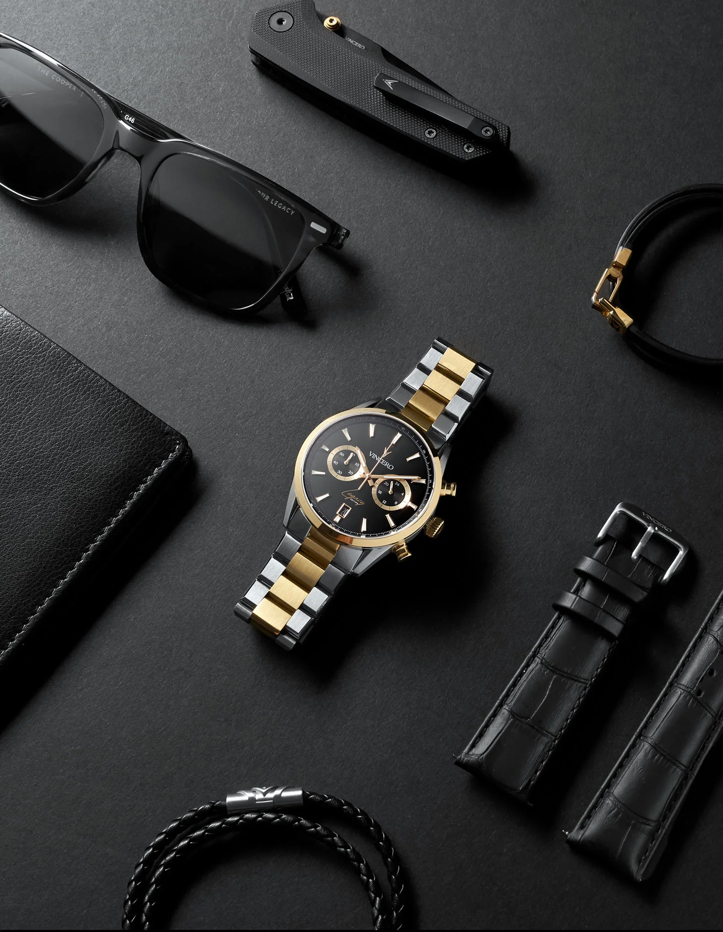 Legacy Chronograph -  Black + Gold - Image 3