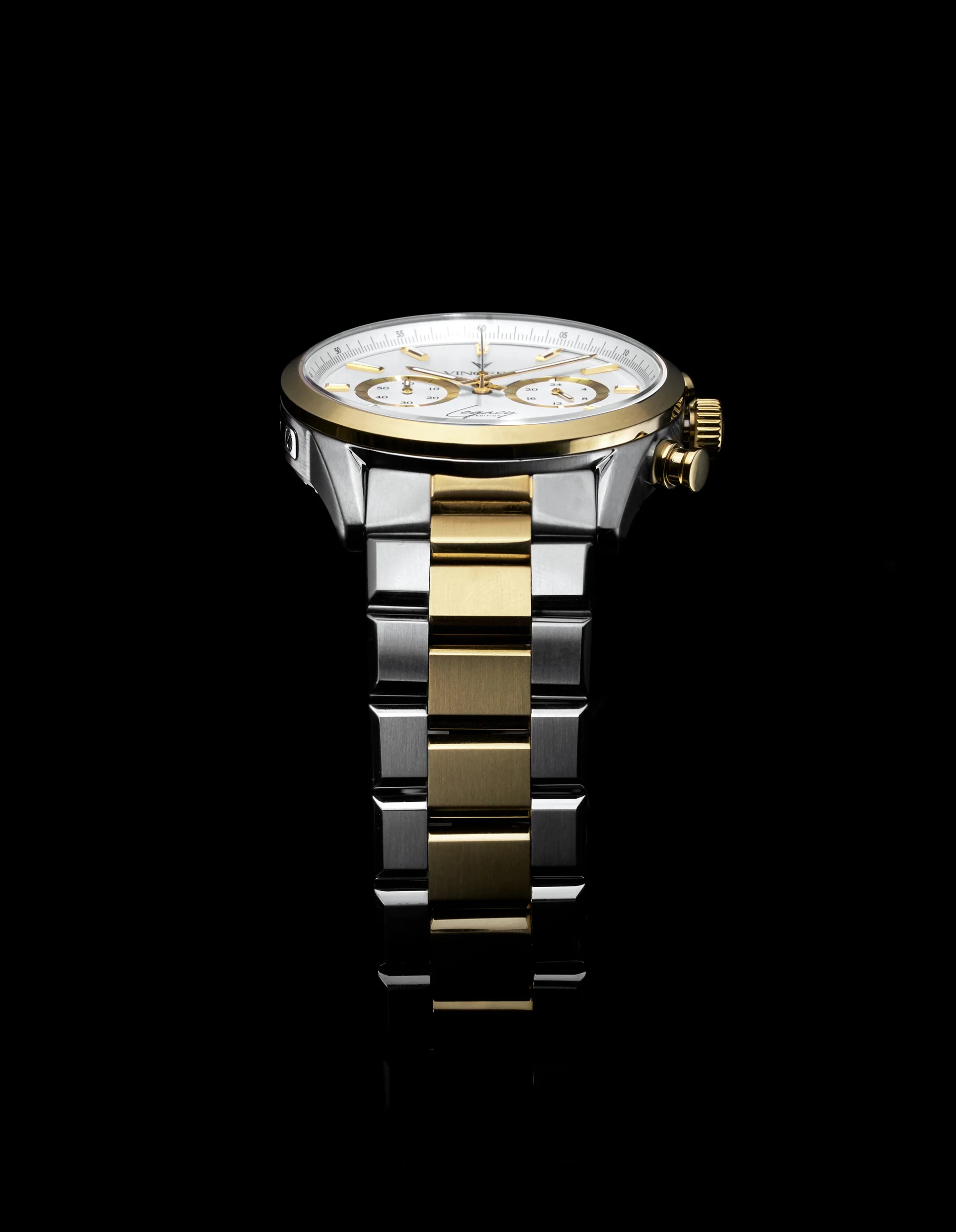 Legacy Chronograph -  White + Gold - Image 4