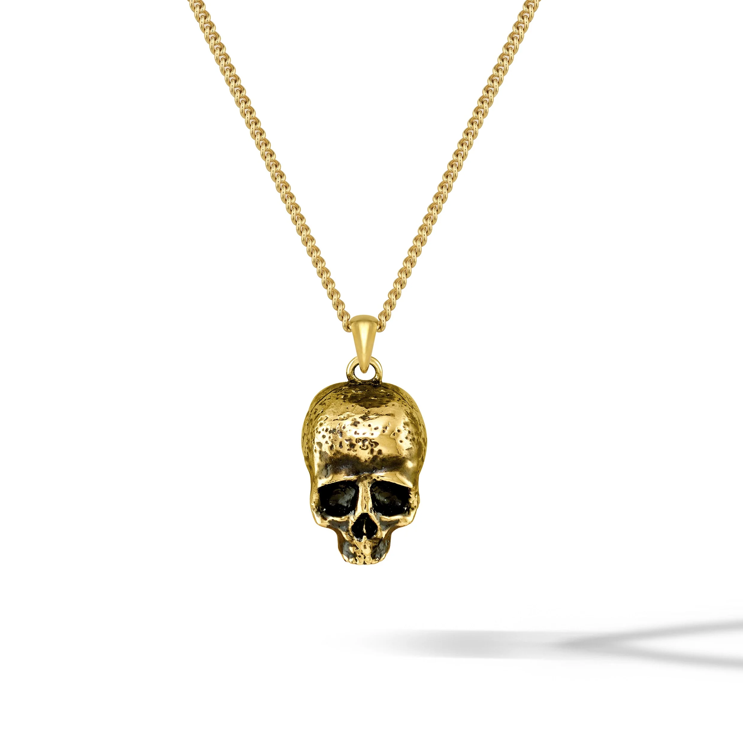 Memento Mori Pendant - 14K Gold
