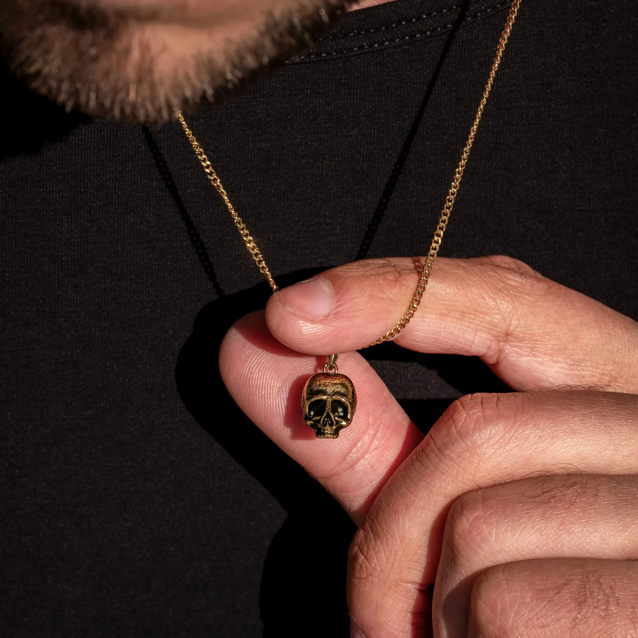 Memento Mori Pendant - 14K Gold - Image 6