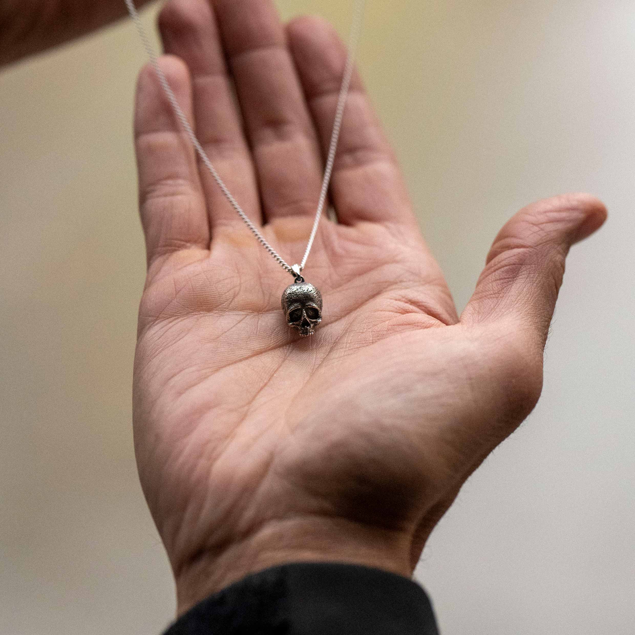 Memento Mori Pendant - Sterling Silver - Image 5