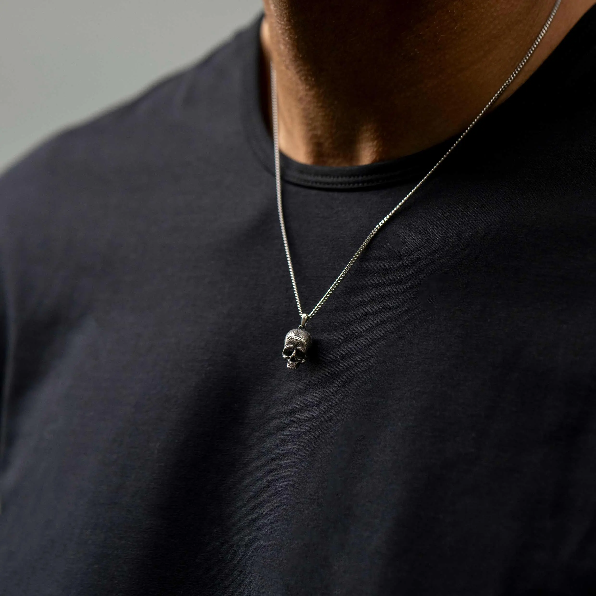 Memento Mori Pendant - Sterling Silver - Image 6