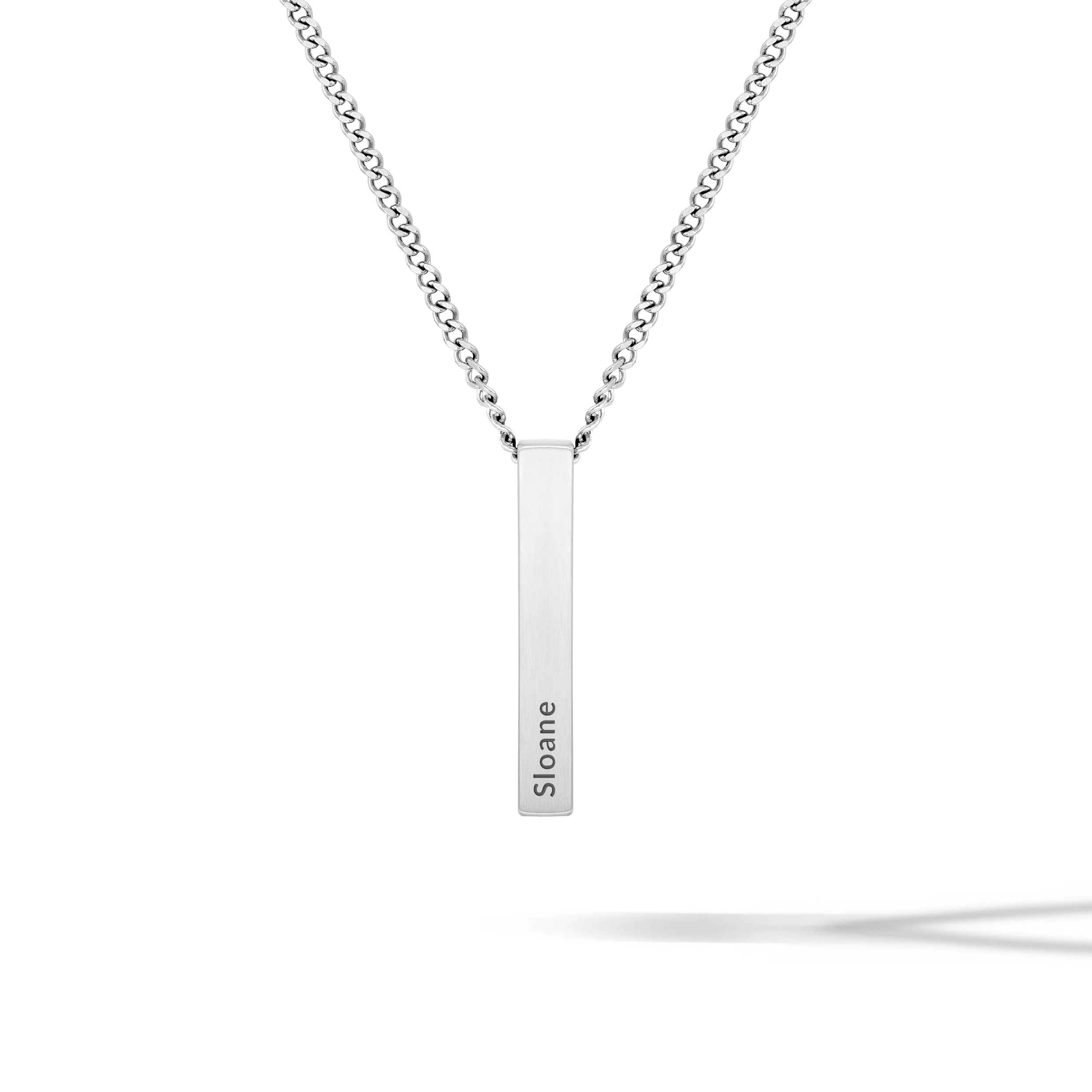 Pillar Pendant - Silver