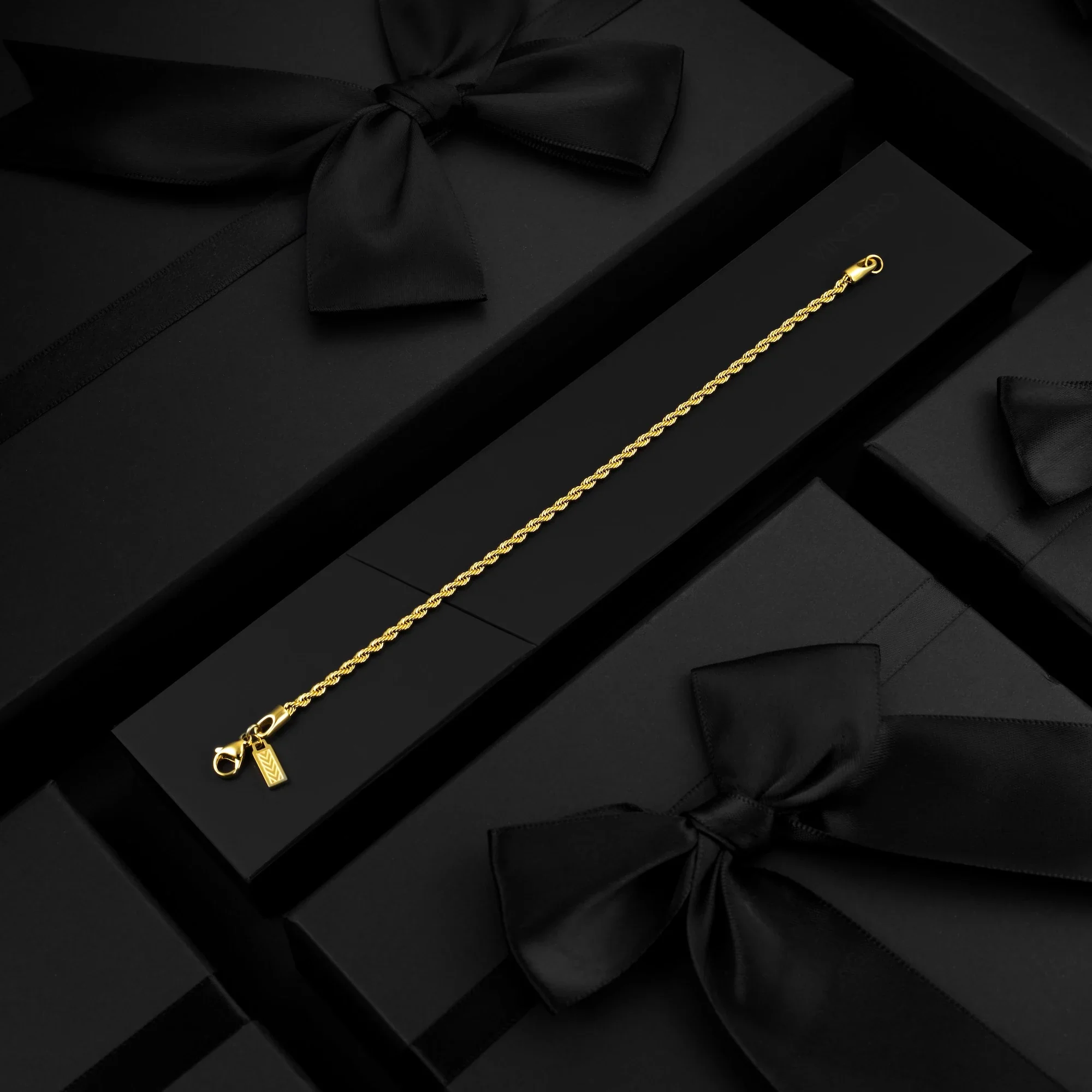 Rope Chain Bracelet, 2.5MM - 14K Gold - Image 2