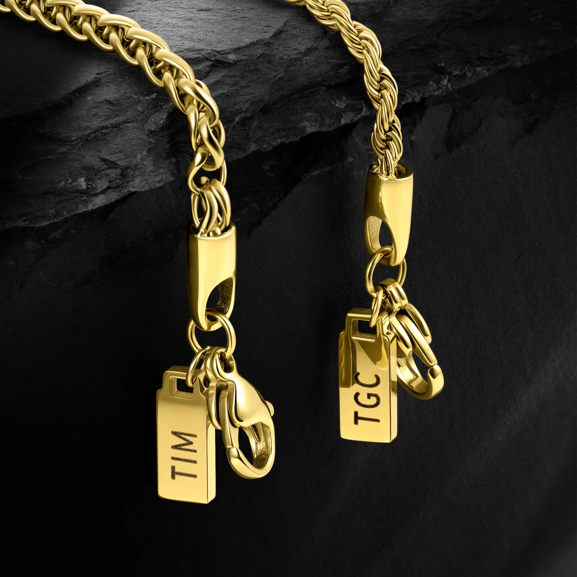 Rope Chain Necklace, 2.5MM - 14K Gold - Image 3
