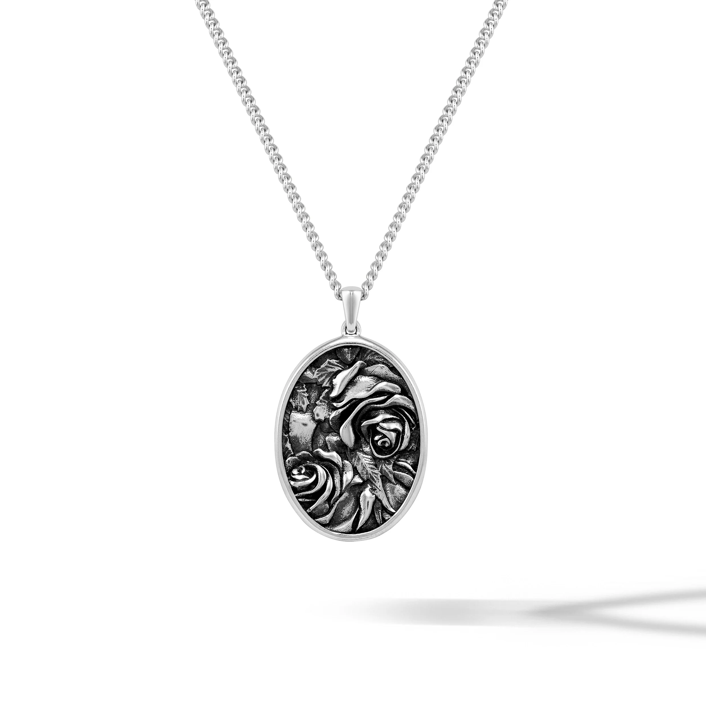 Rose Amulet - Sterling Silver