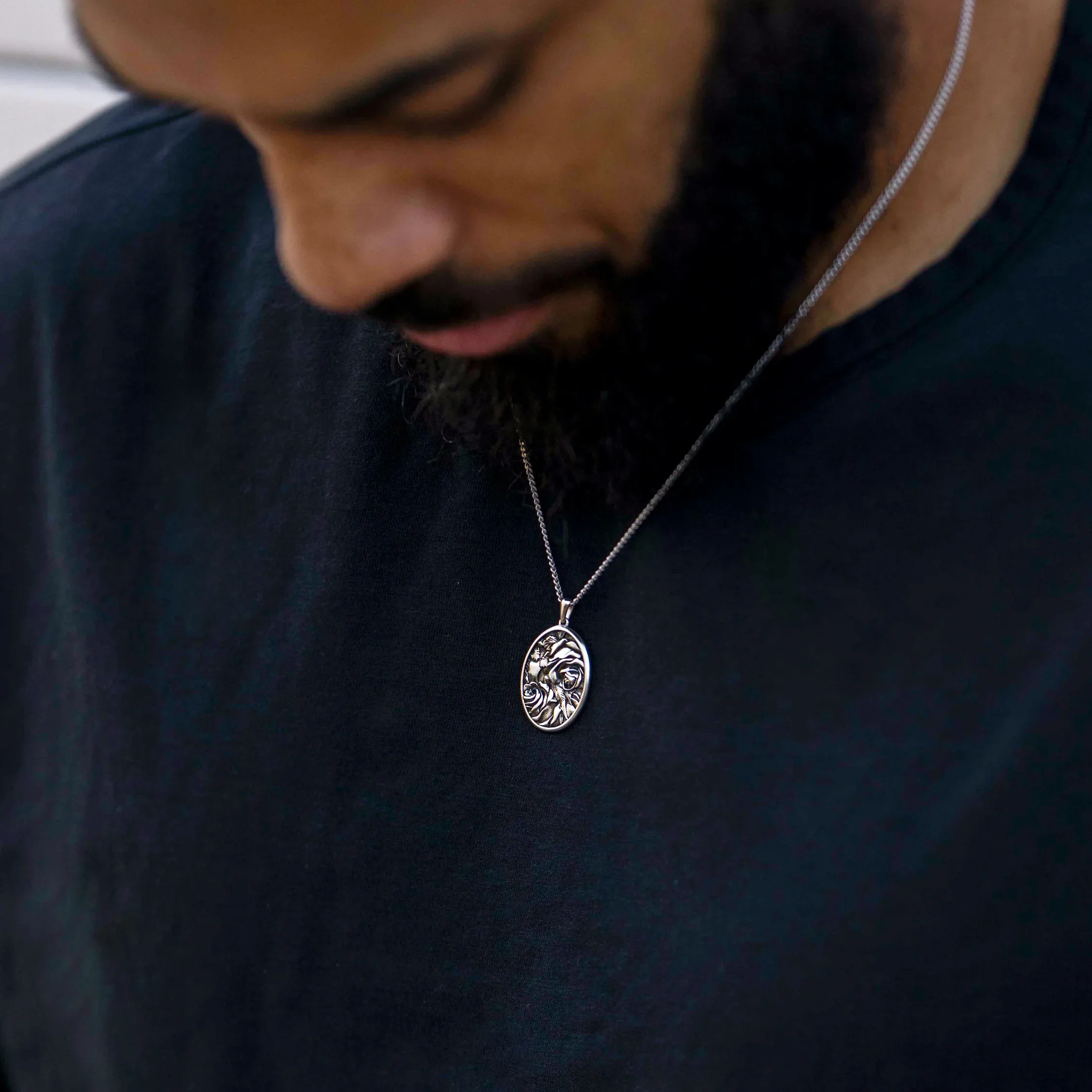 Rose Amulet - Sterling Silver - Image 3