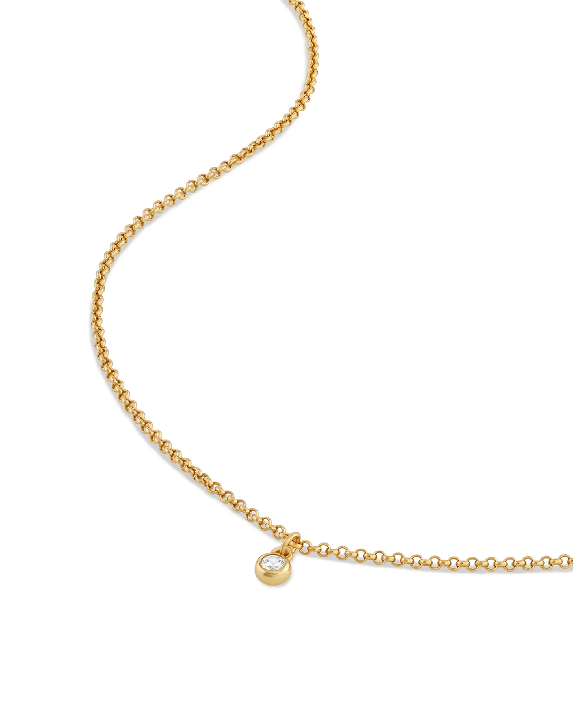 Sapphire Necklace - Gold - Image 3