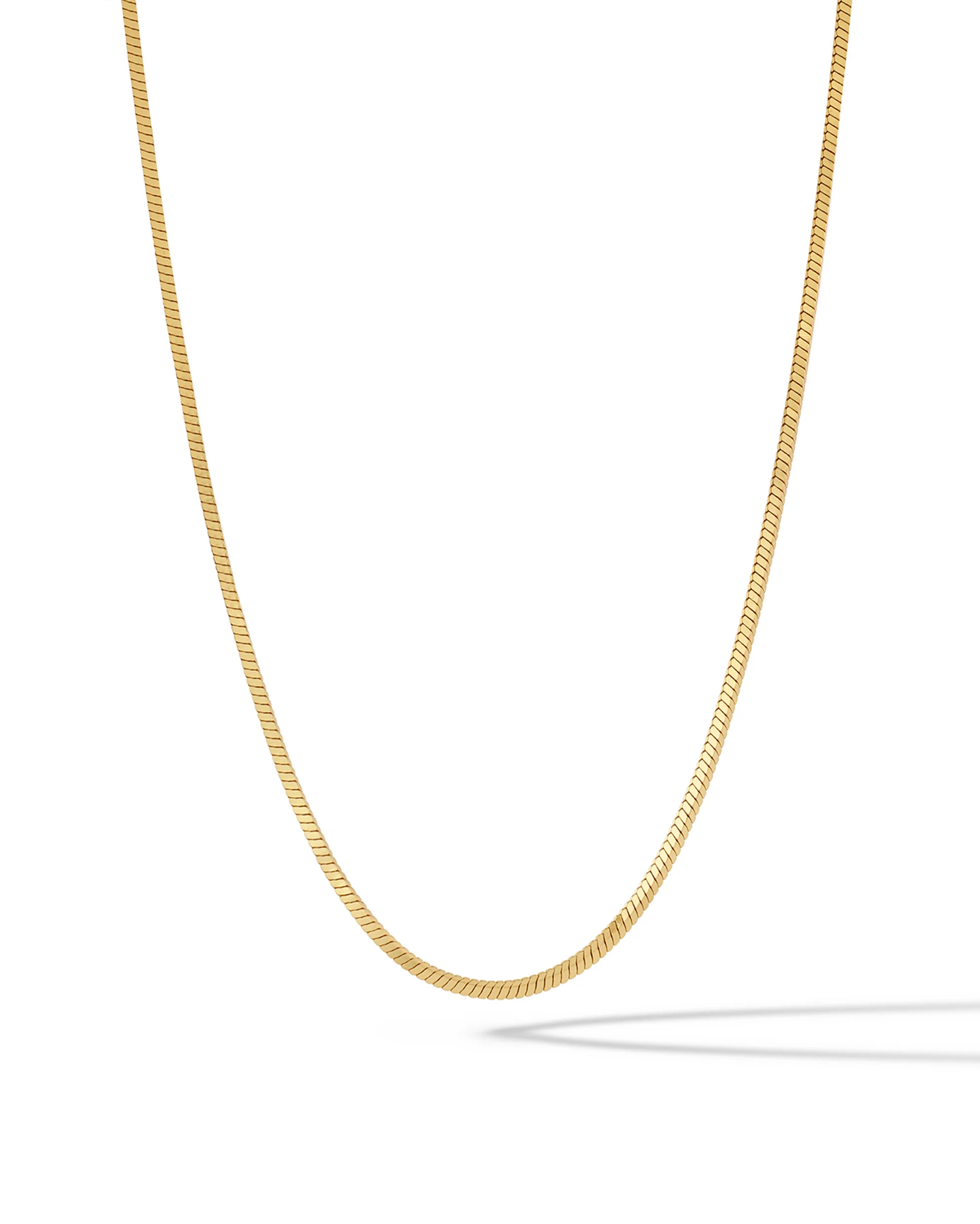 Snake Chain Necklace - Gold - Image 8