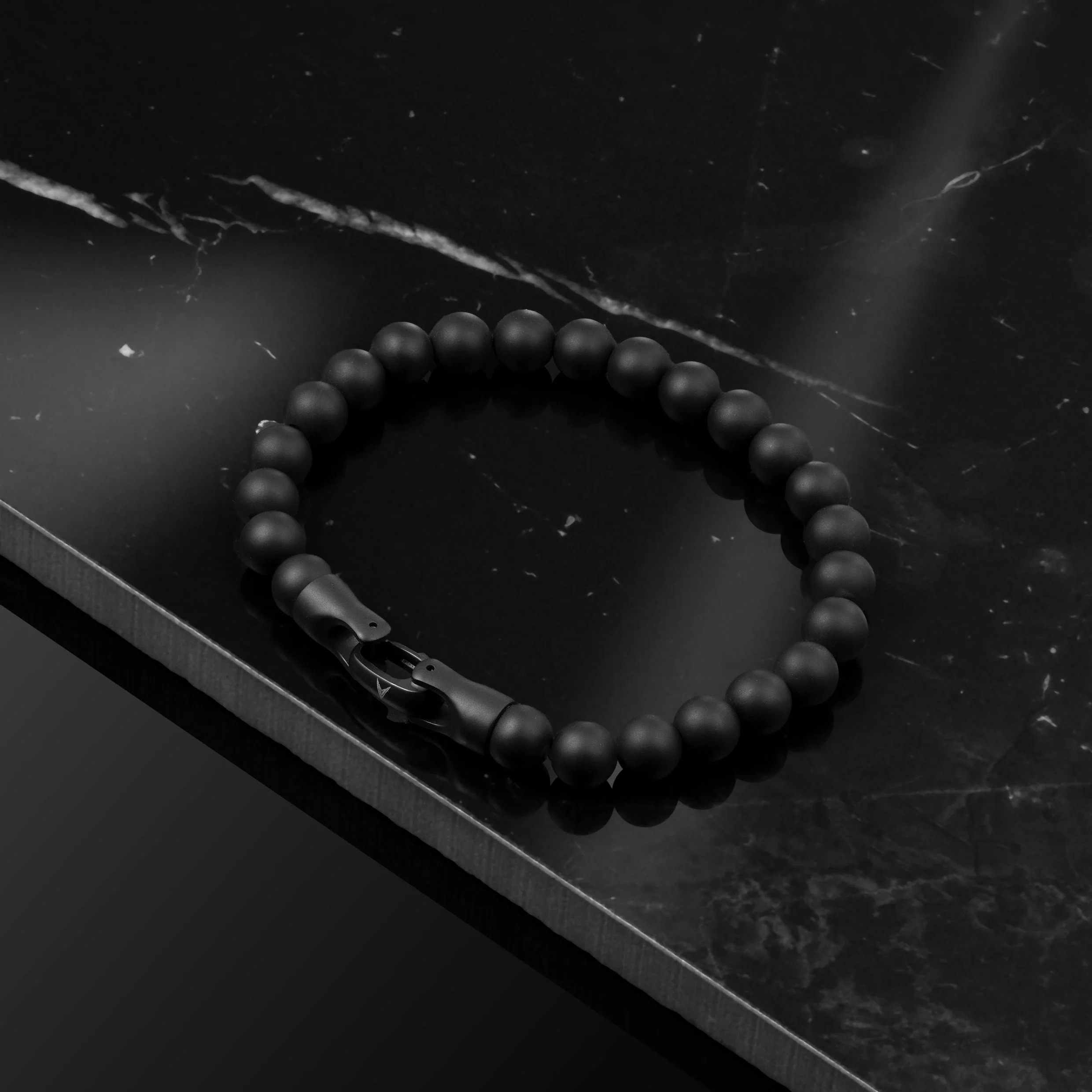 Spiritual Bead Bracelet, 8MM - Black Onyx - Image 3