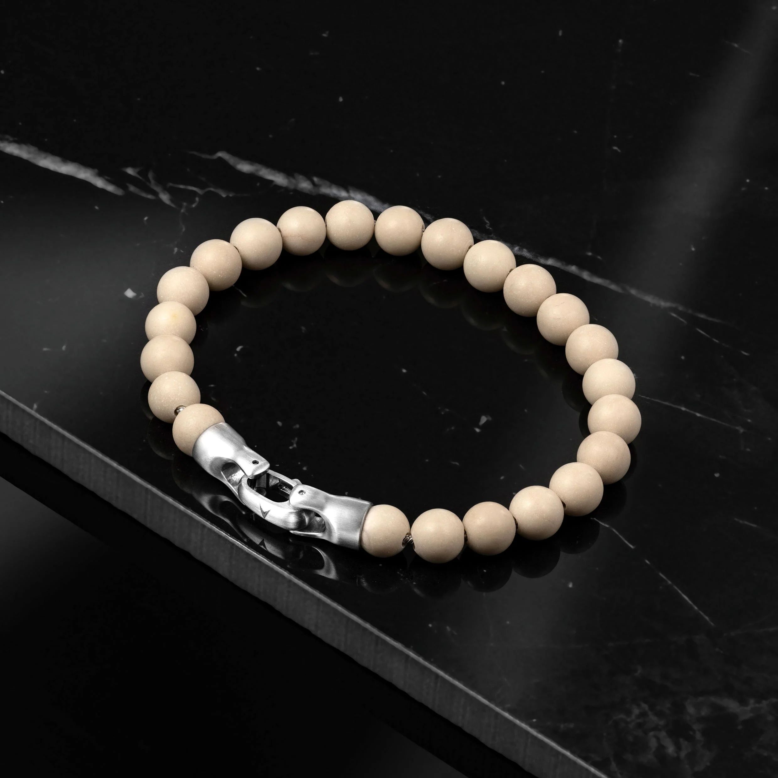 Spiritual Bead Bracelet, 8MM - Riverstone - Image 3