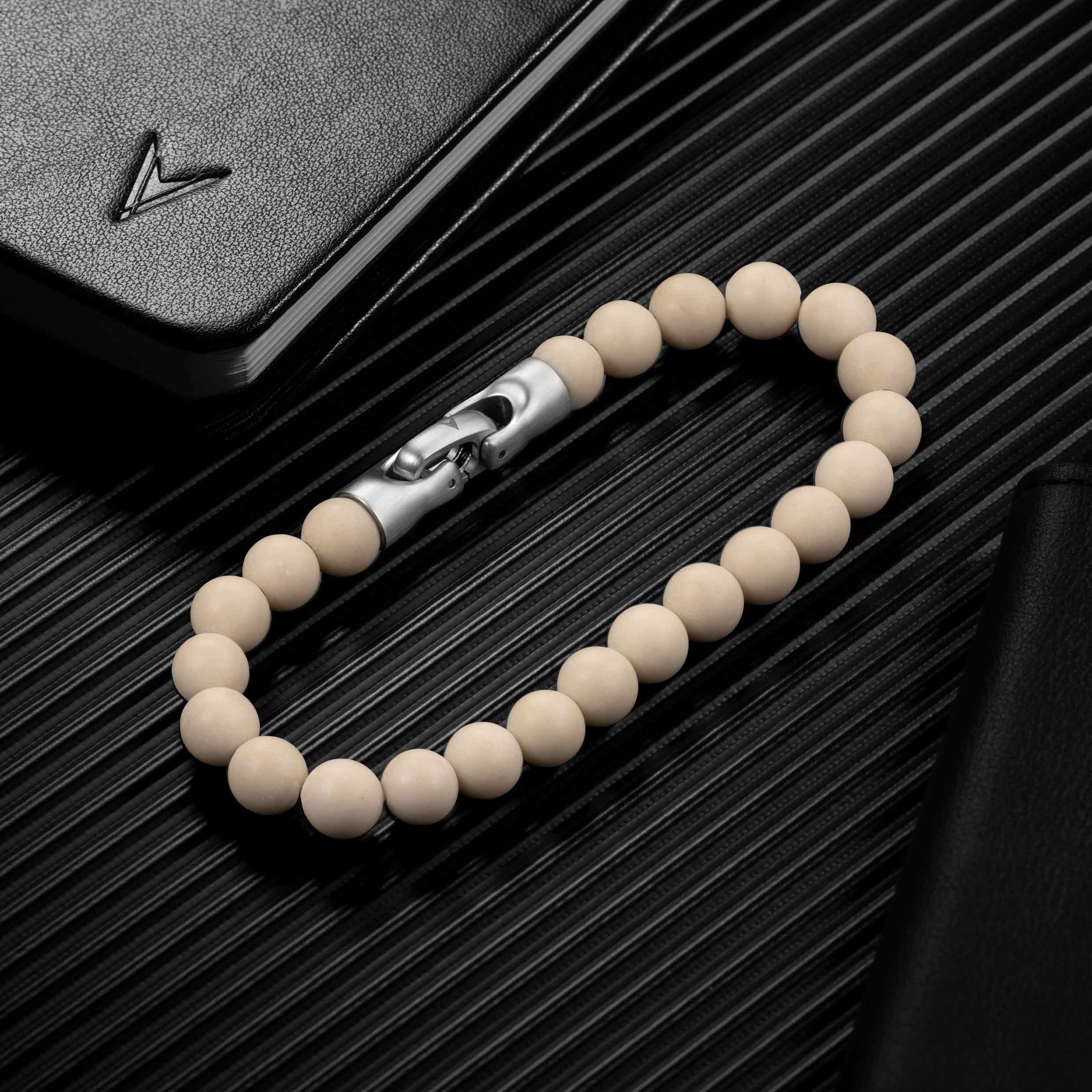 Spiritual Bead Bracelet, 8MM - Riverstone - Image 4
