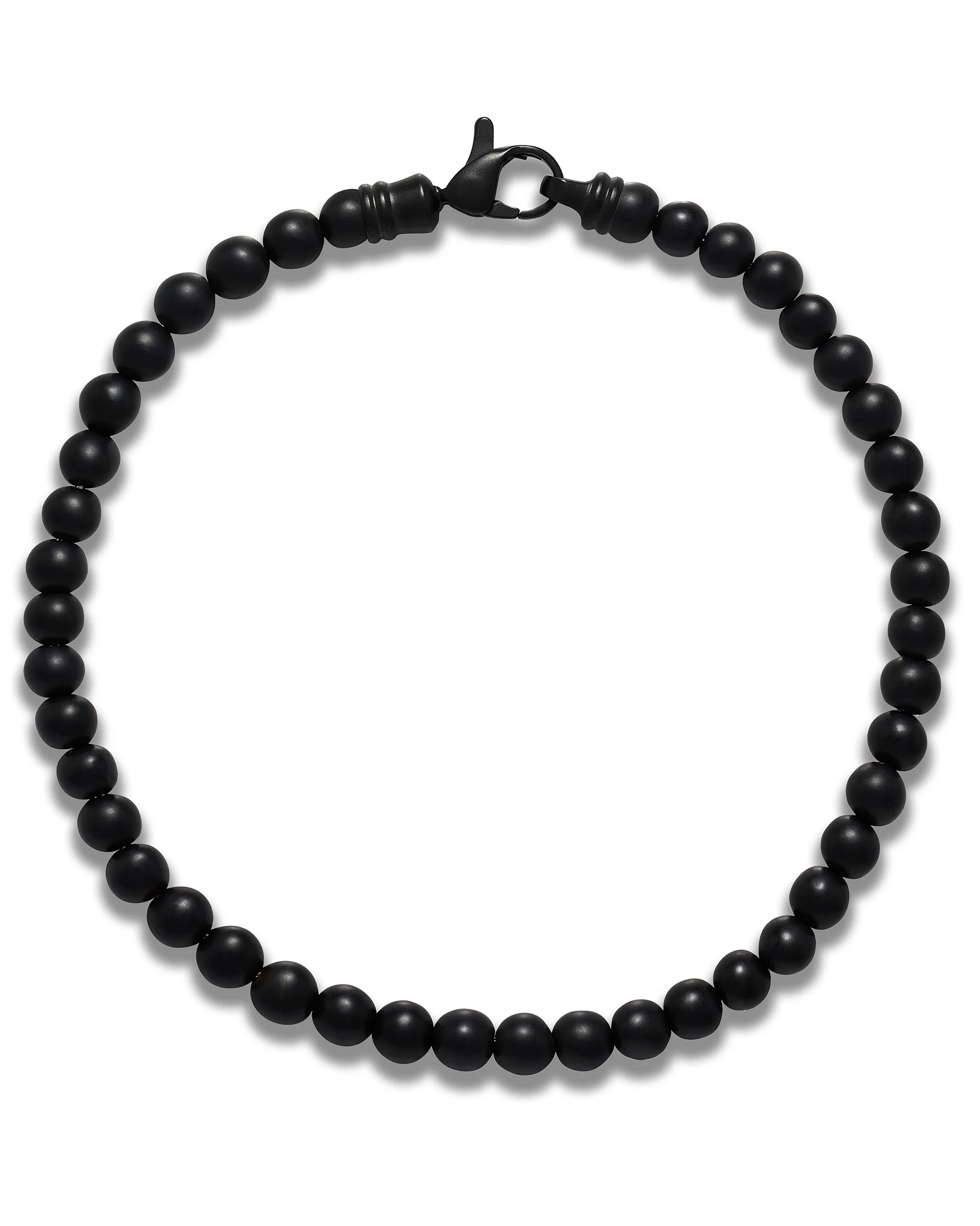 Spiritual Bead Bracelet, 4MM - Black Onyx - Image 3