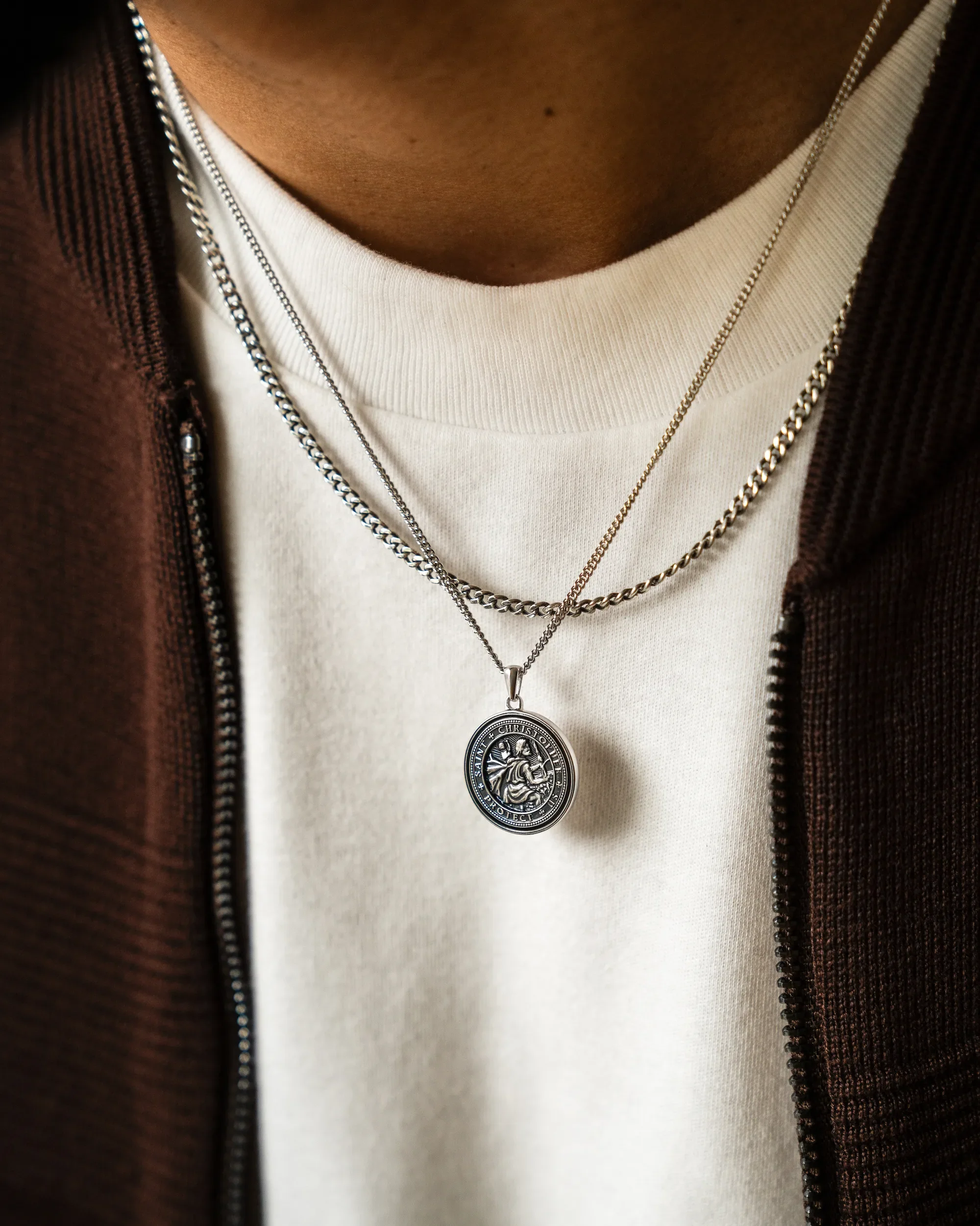 St. Christopher Pendant - Sterling Silver - Image 3
