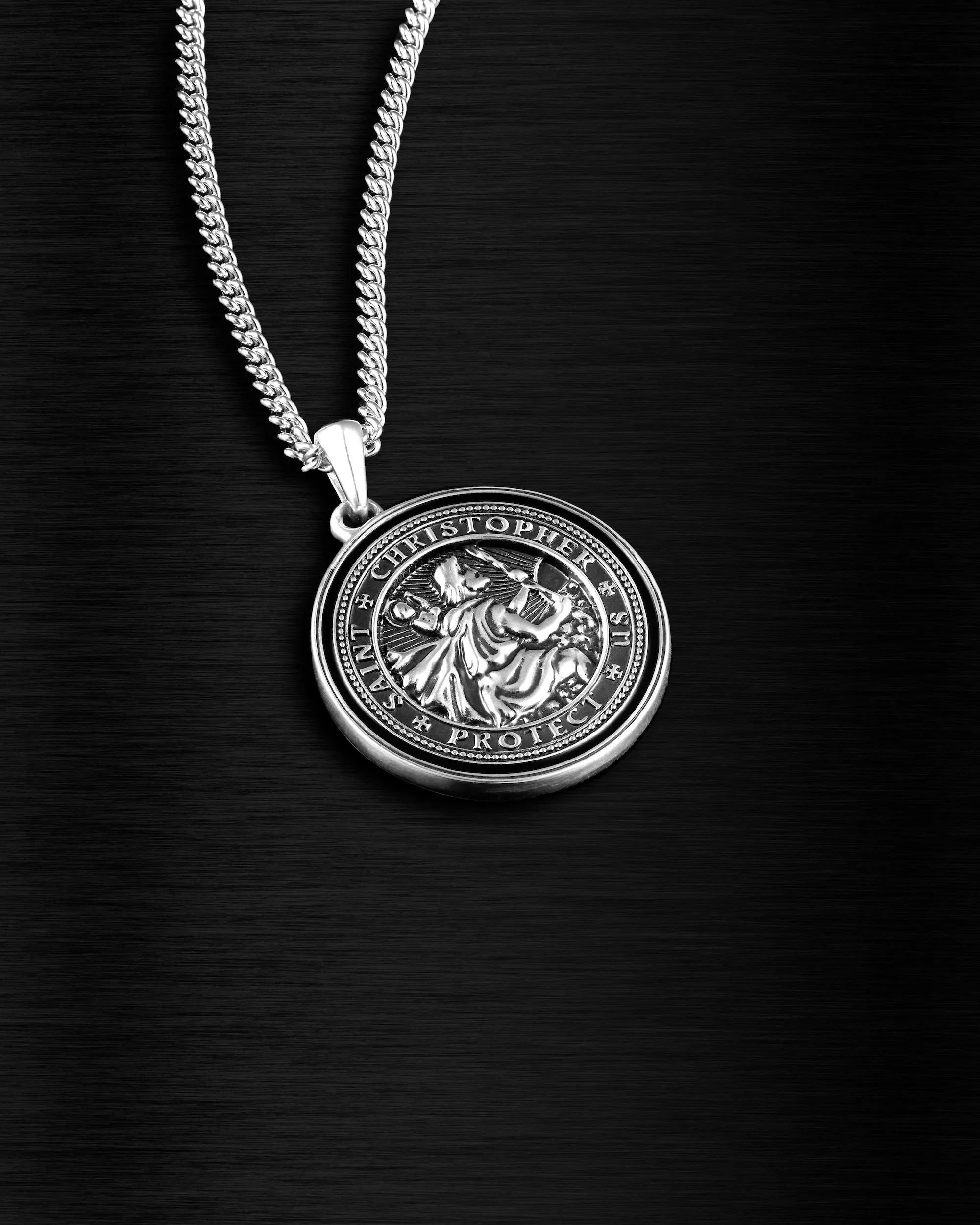 St. Christopher Pendant - Sterling Silver - Image 6