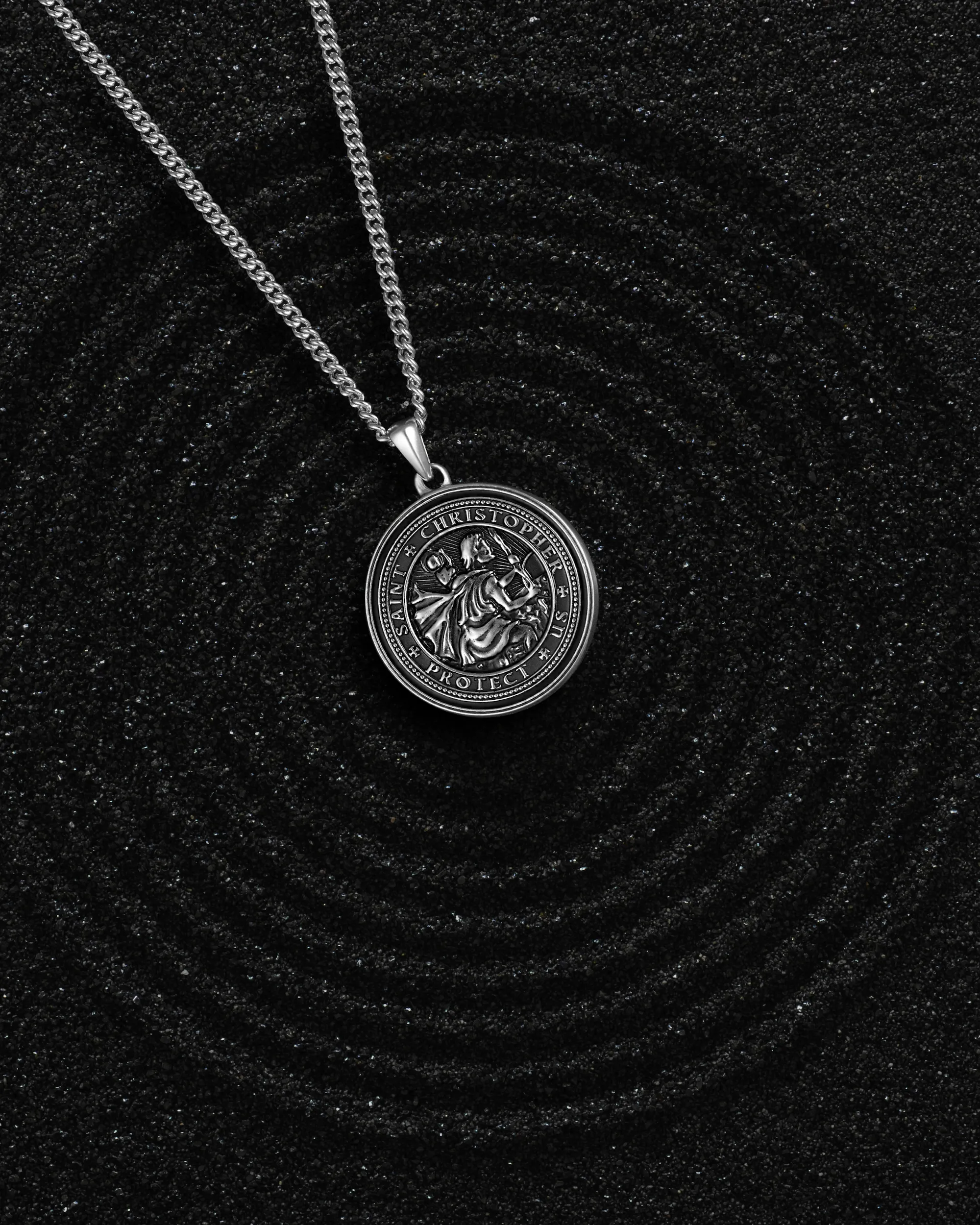 St. Christopher Pendant - Sterling Silver - Image 7