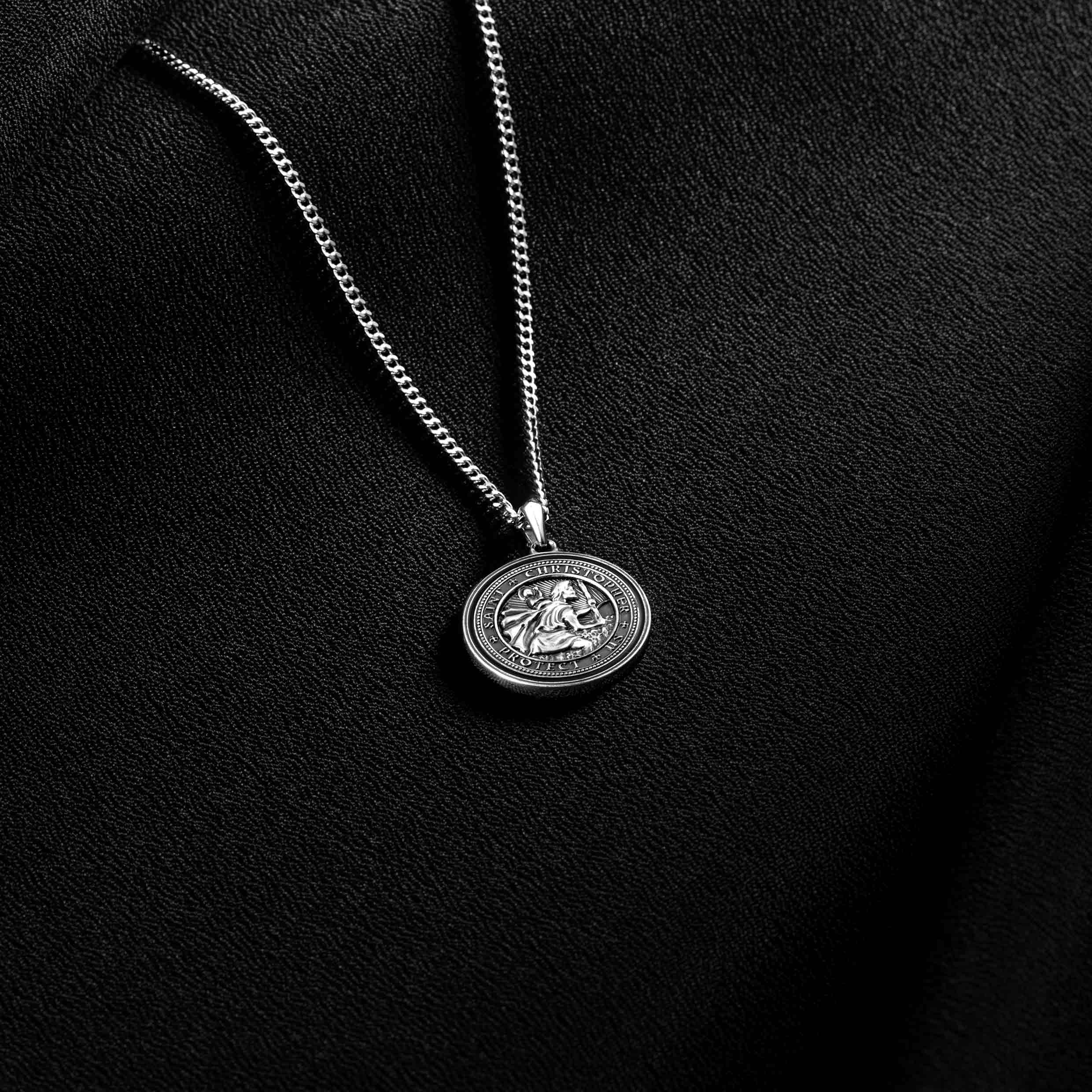 St. Christopher Pendant - Sterling Silver - Image 8