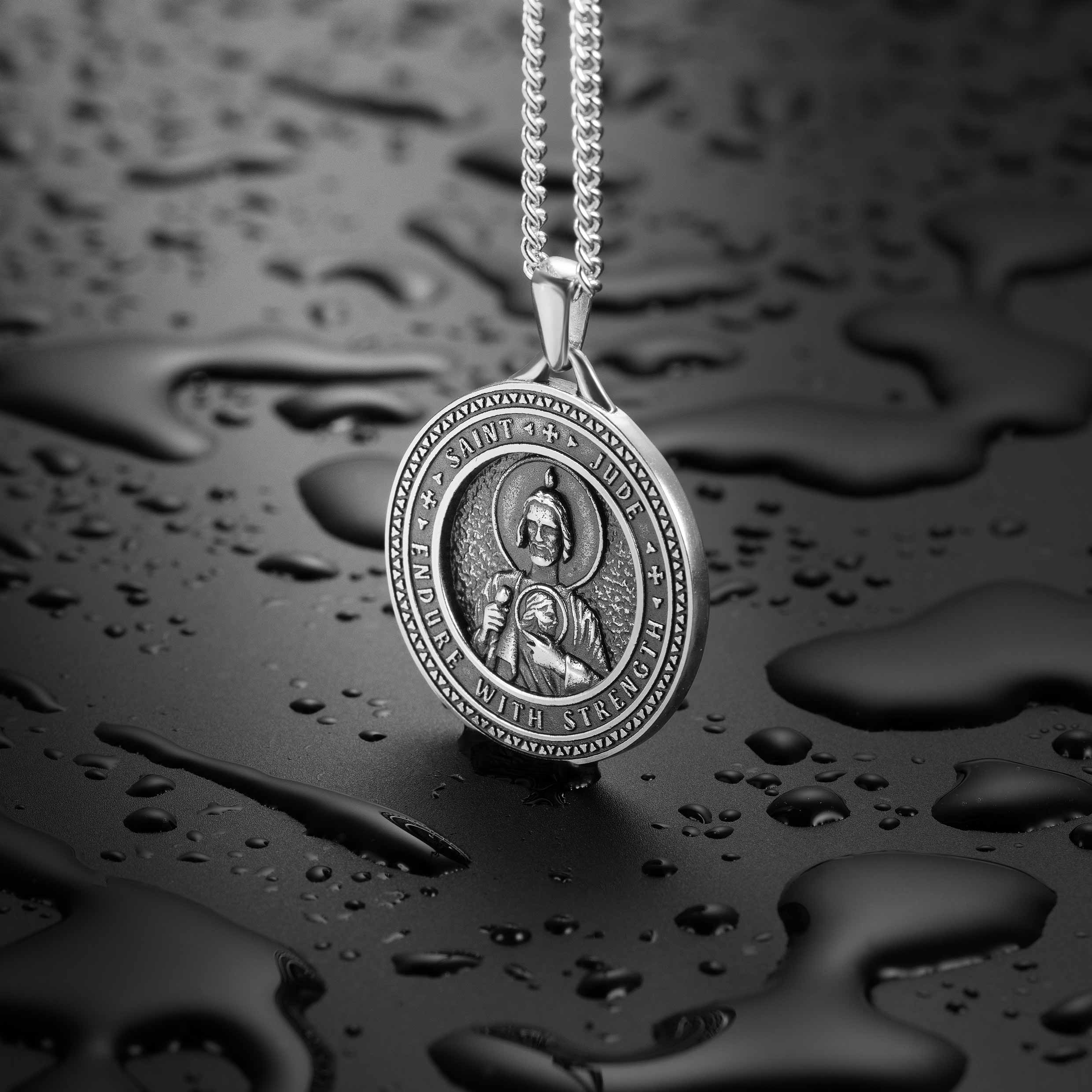 St. Jude Pendant - Sterling Silver - Image 2
