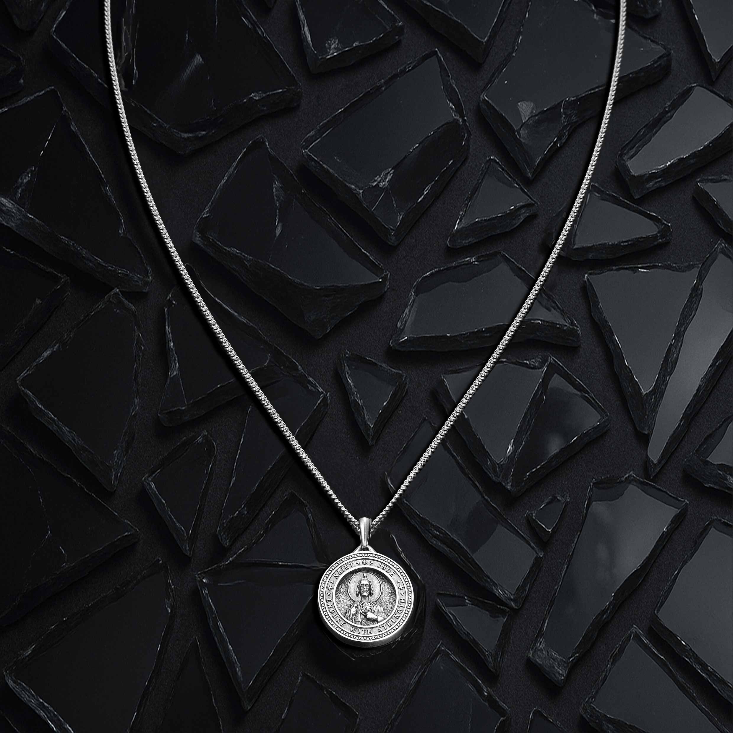 St. Jude Pendant - Sterling Silver - Image 7