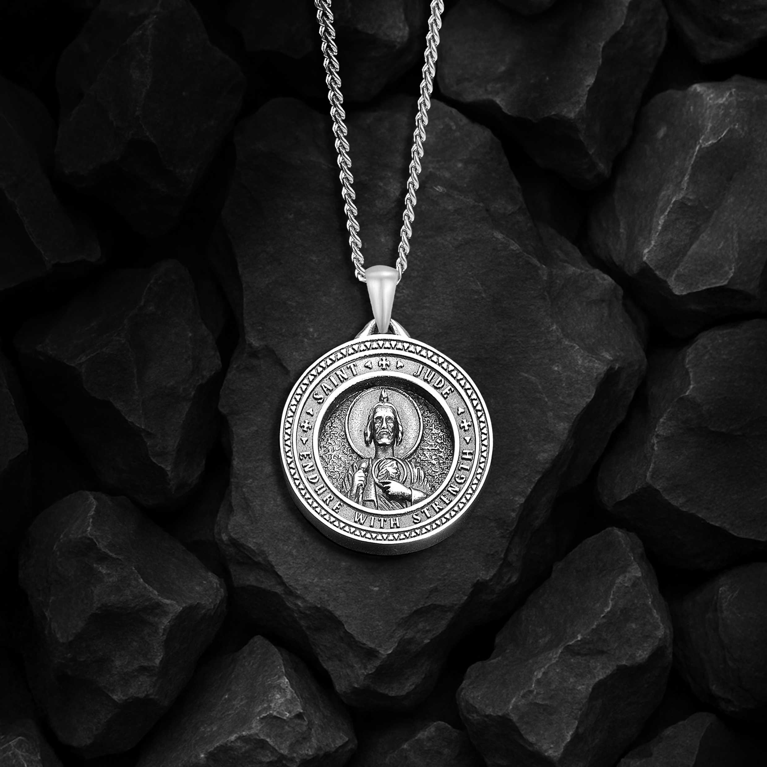 St. Jude Pendant - Sterling Silver - Image 9