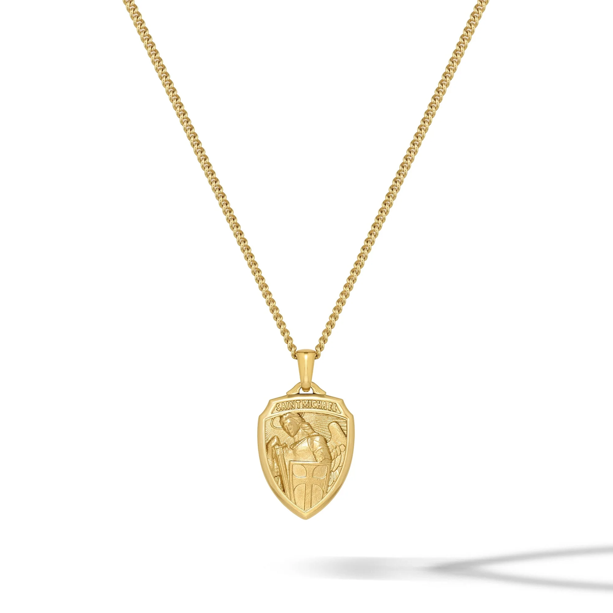 St. Michael Amulet - 14K Gold - Image 7