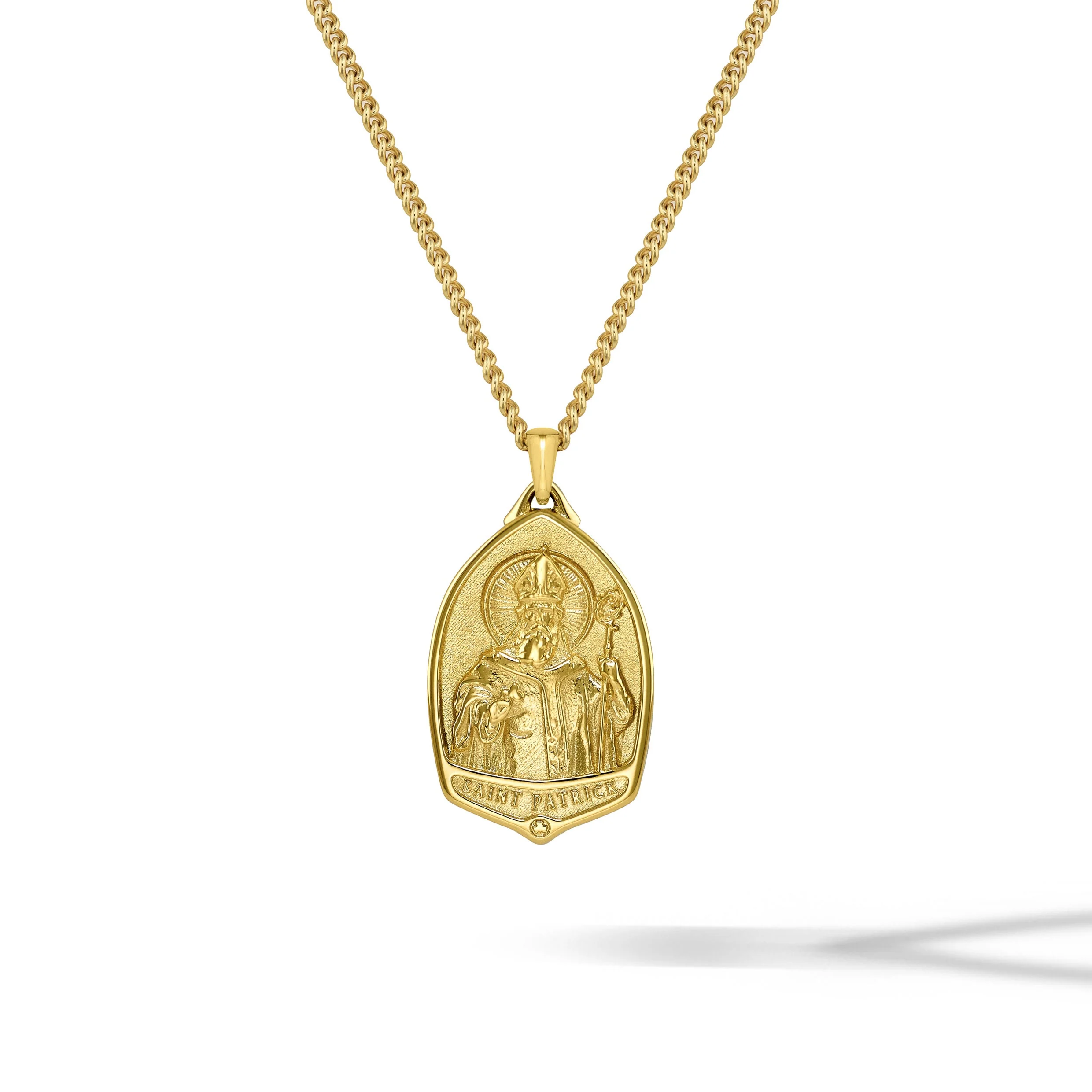 St. Patrick Pendant - 14K Gold