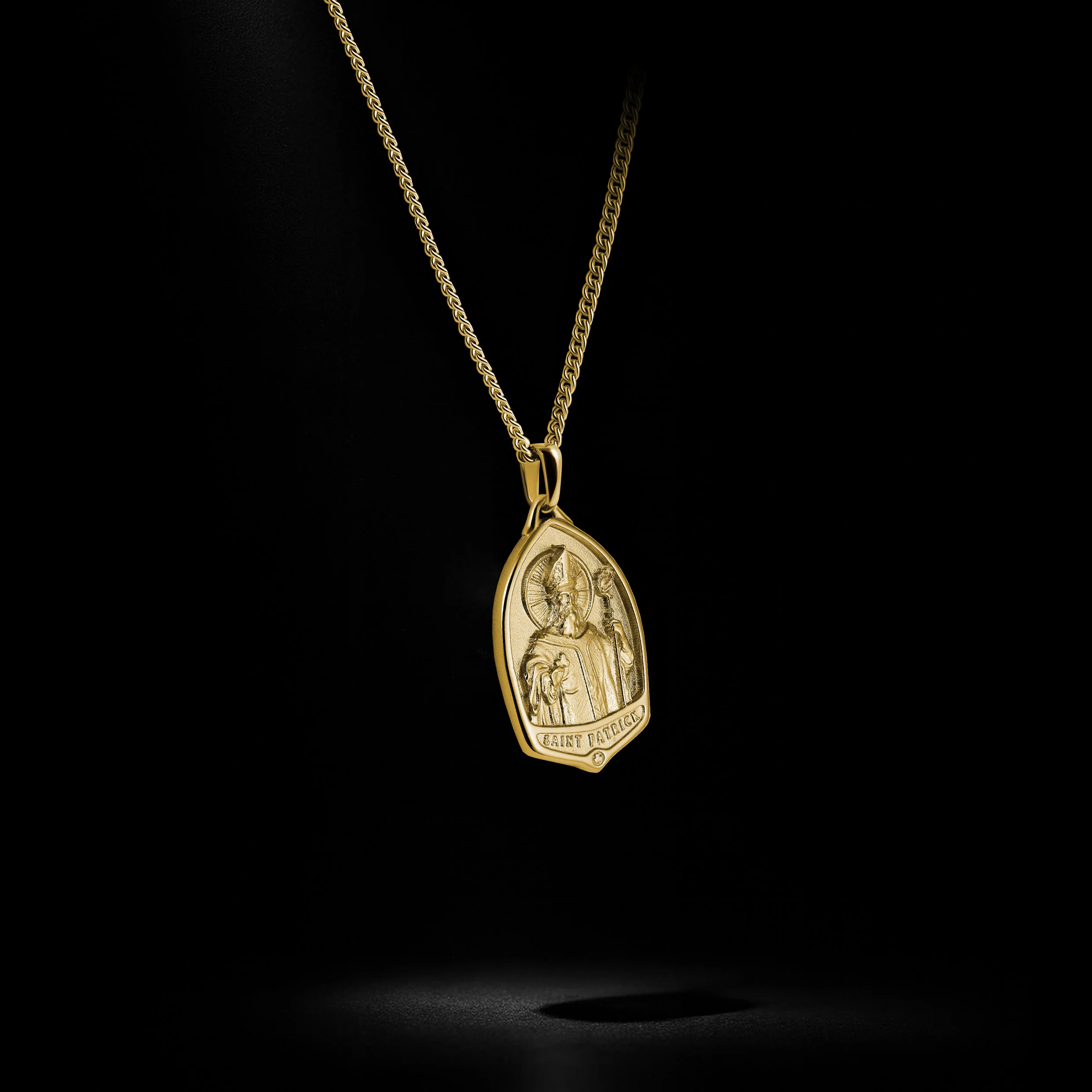 St. Patrick Pendant - 14K Gold - Image 3