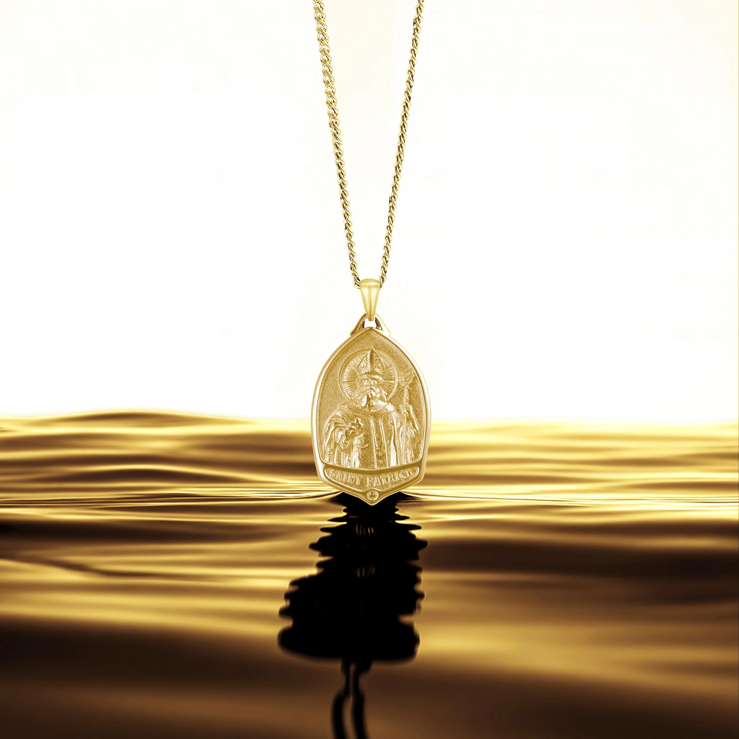 St. Patrick Pendant - 14K Gold - Image 4