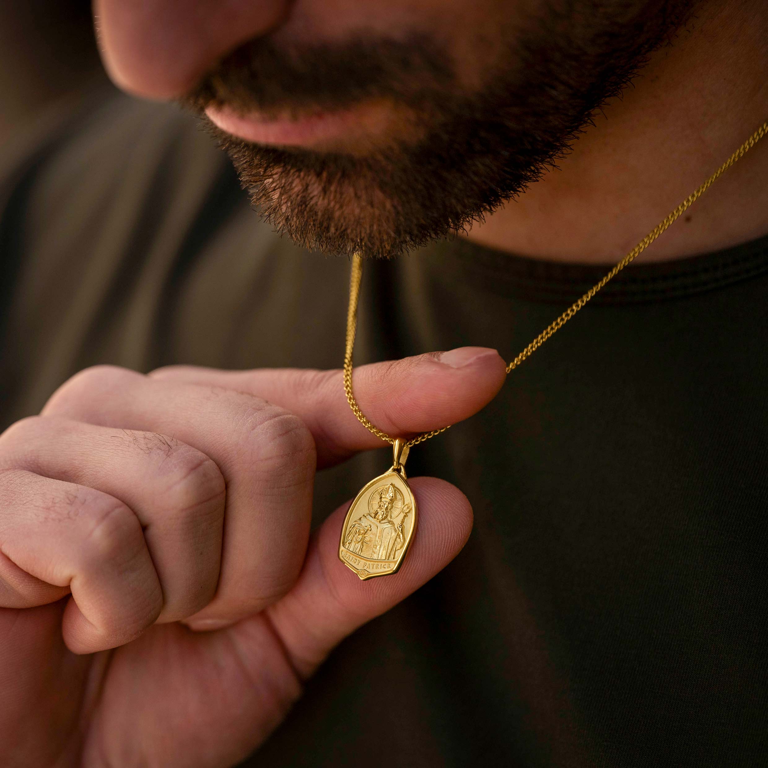 St. Patrick Pendant - 14K Gold - Image 9