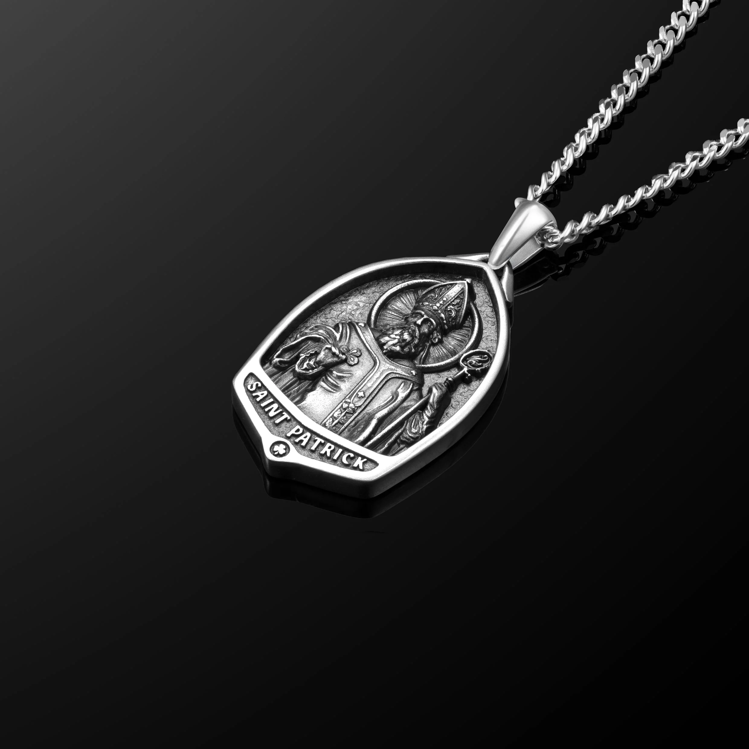 St. Patrick Pendant - Sterling Silver - Image 2