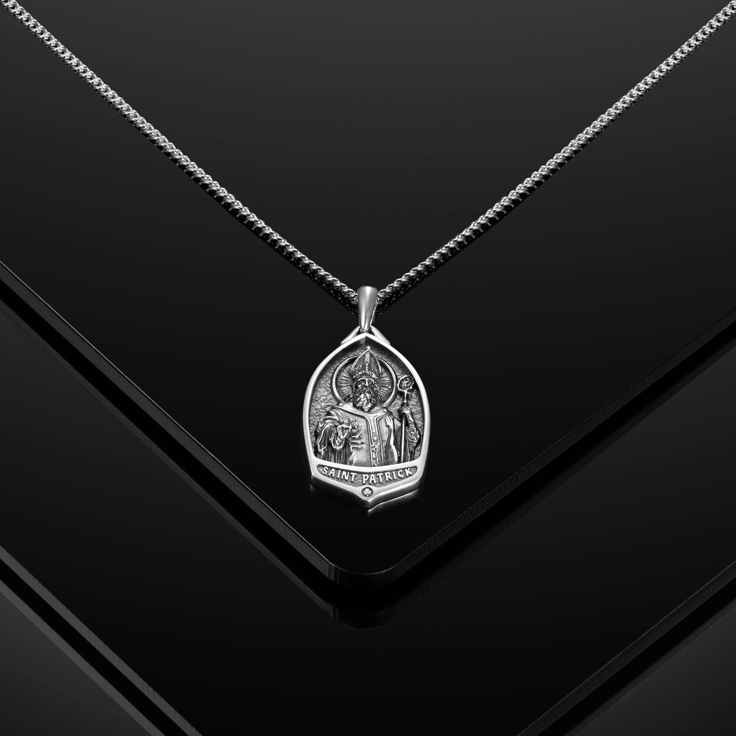 St. Patrick Pendant - Sterling Silver - Image 7
