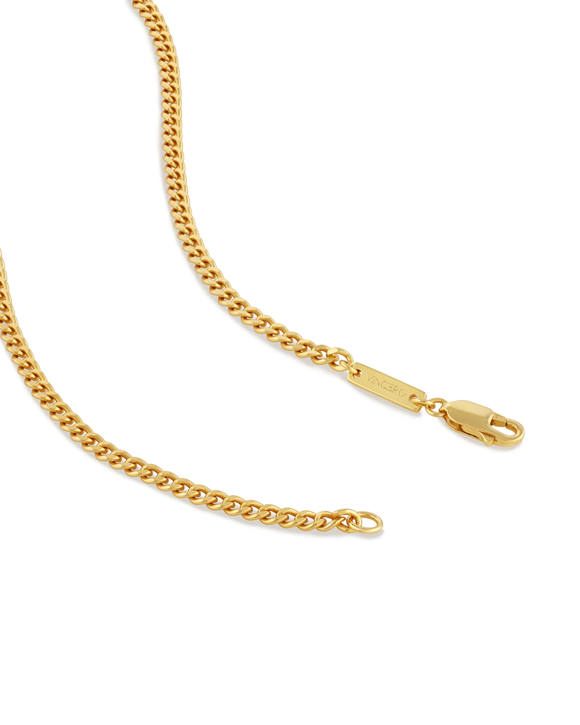 Curb Chain Necklace, 3MM - 14K Gold - Image 5