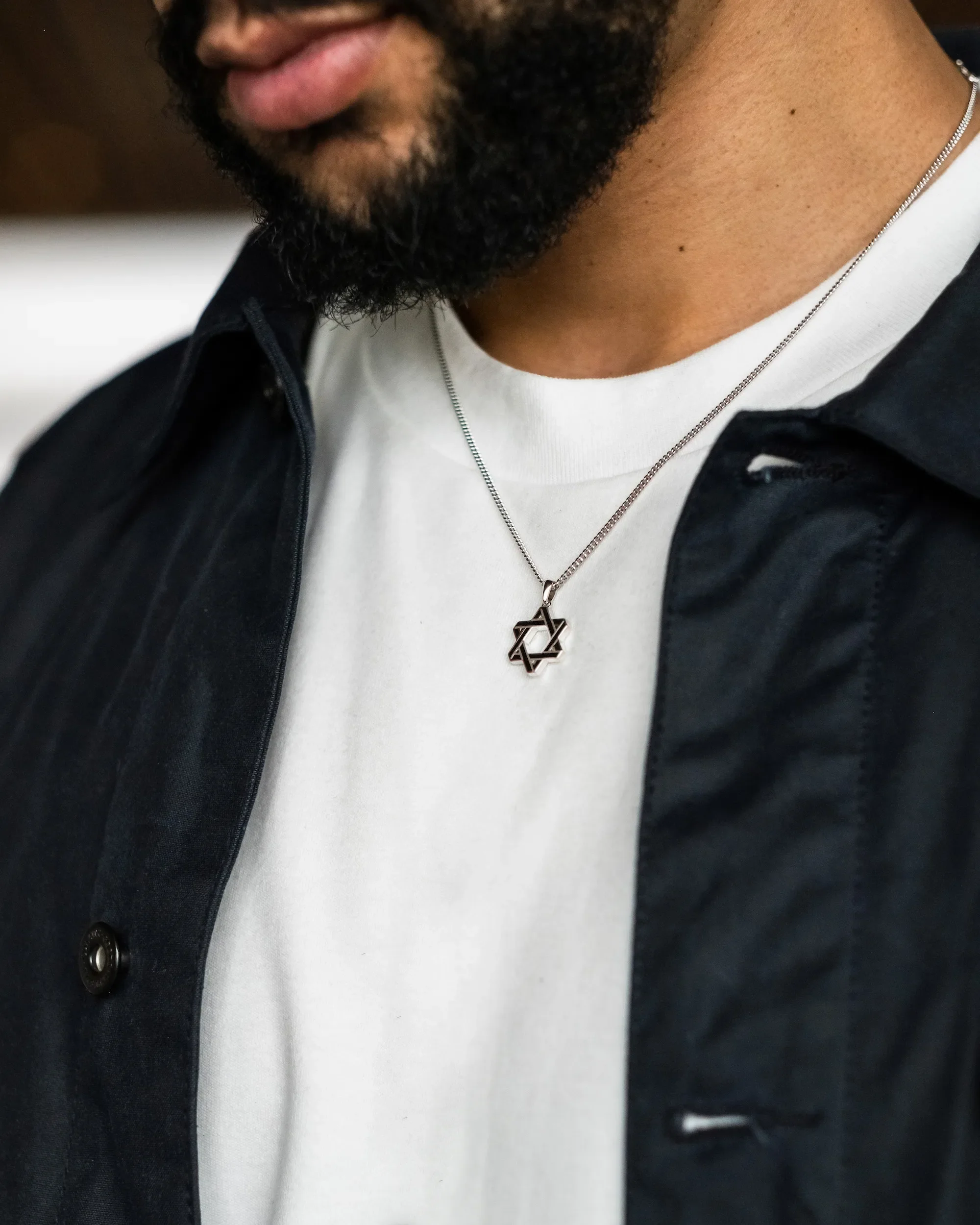 Star Of David Pendant - Black Onyx - Image 4