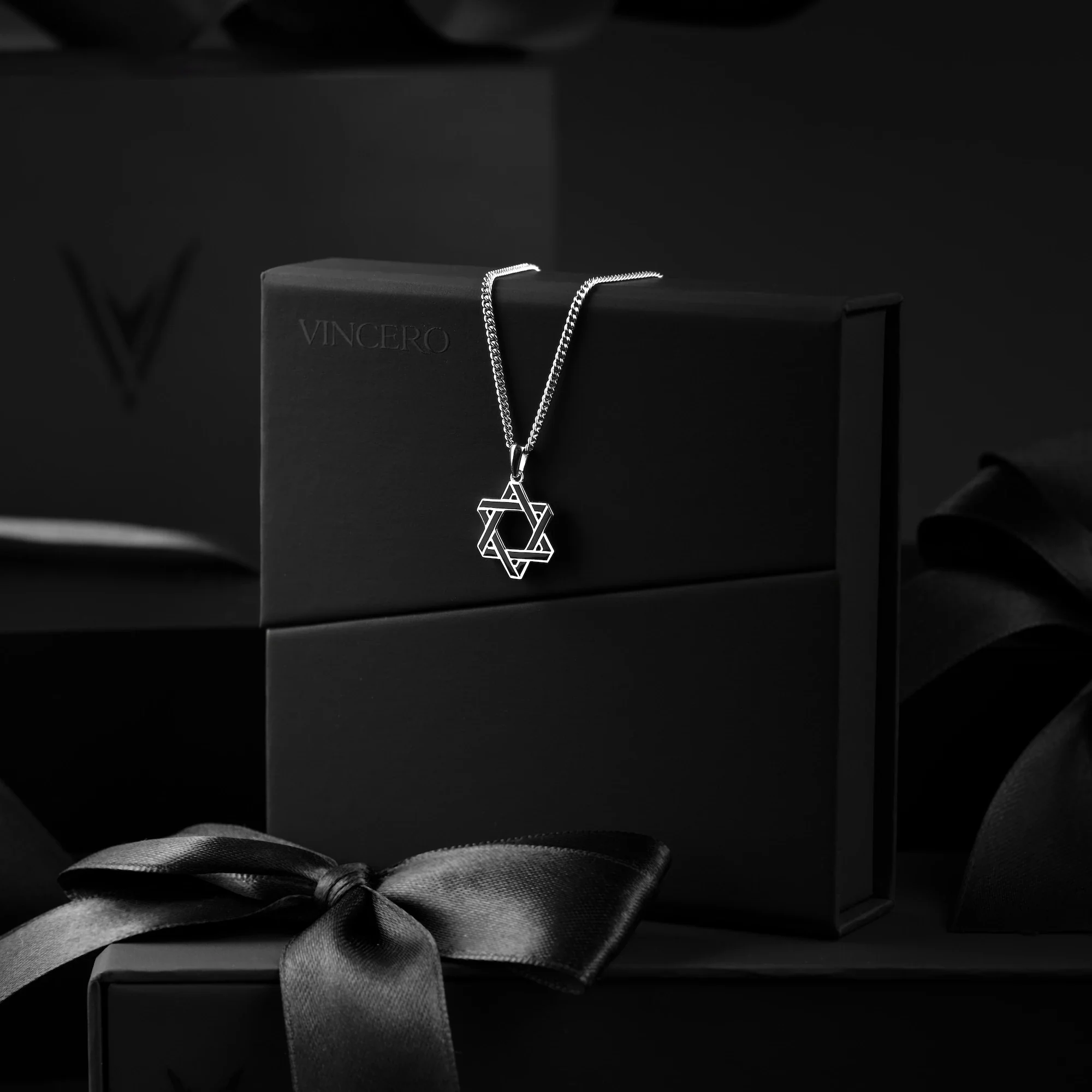 Star Of David Pendant - Black Onyx - Image 6