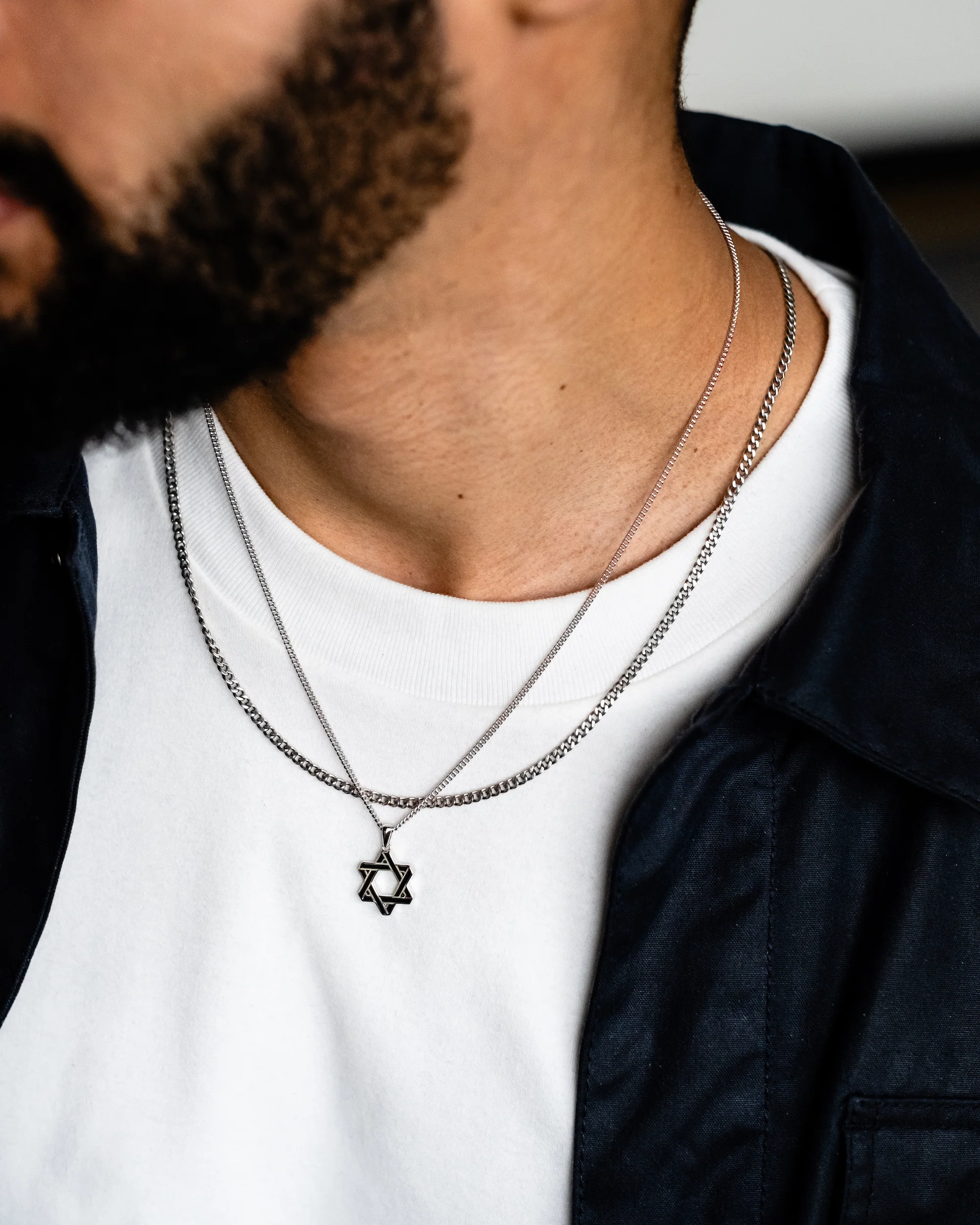 Star Of David Pendant - Black Onyx - Image 7