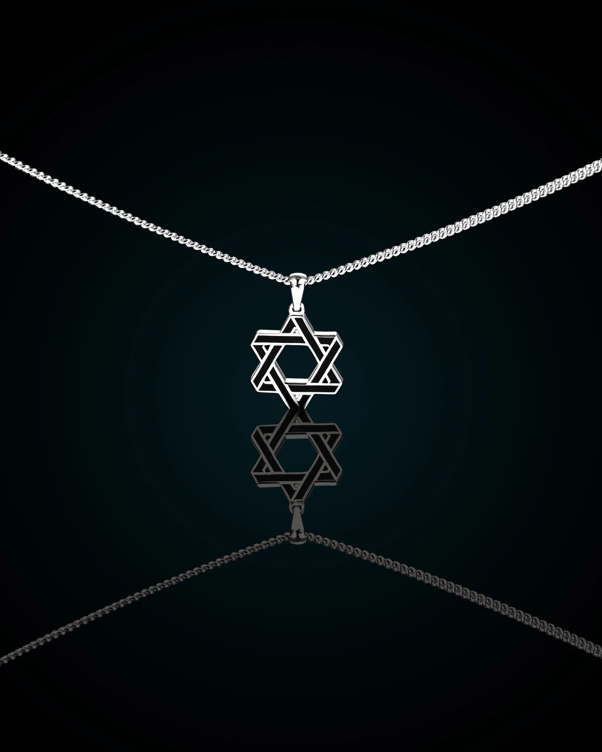 Star Of David Pendant - Black Onyx - Image 8