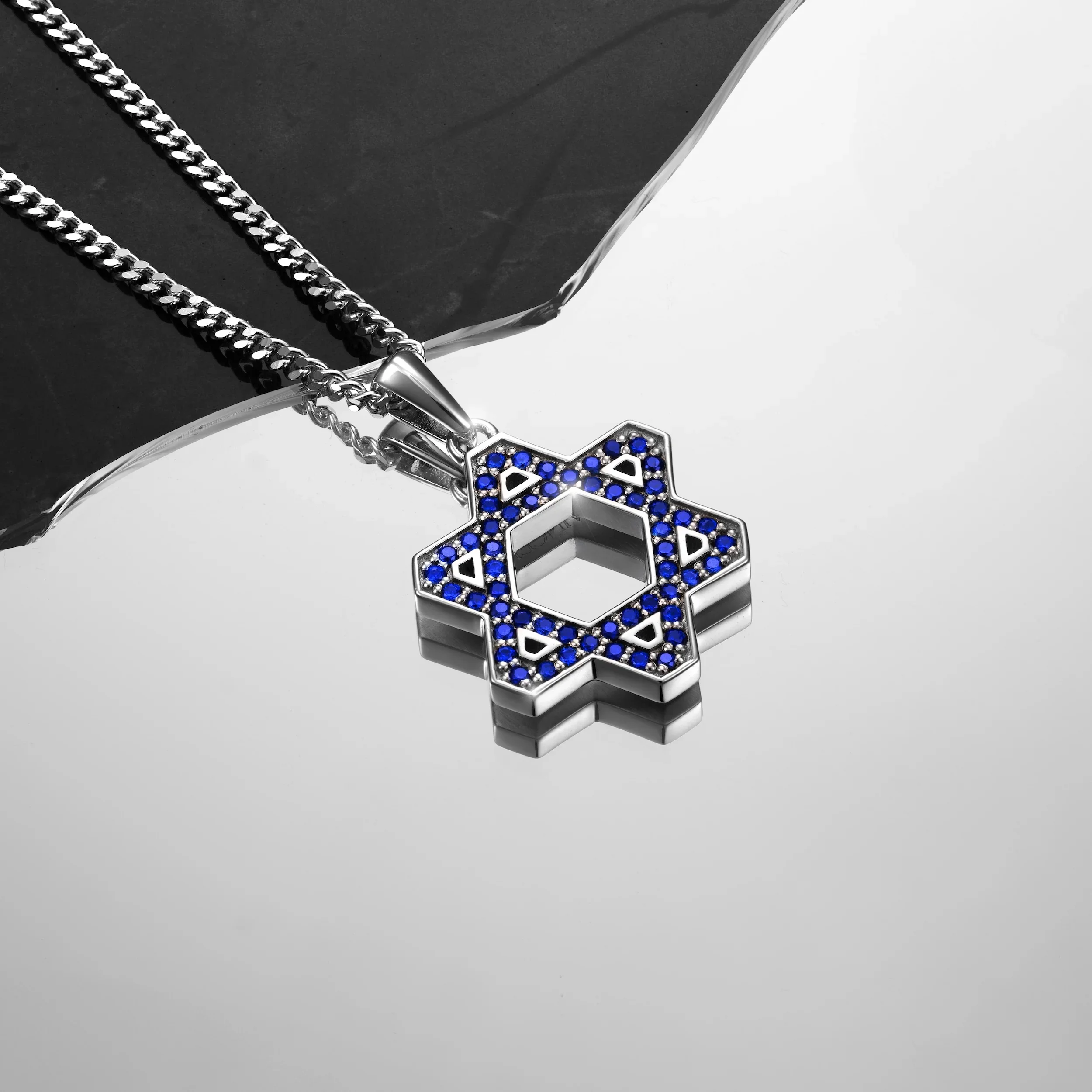 Star Of David Pendant - Sapphire - Image 2