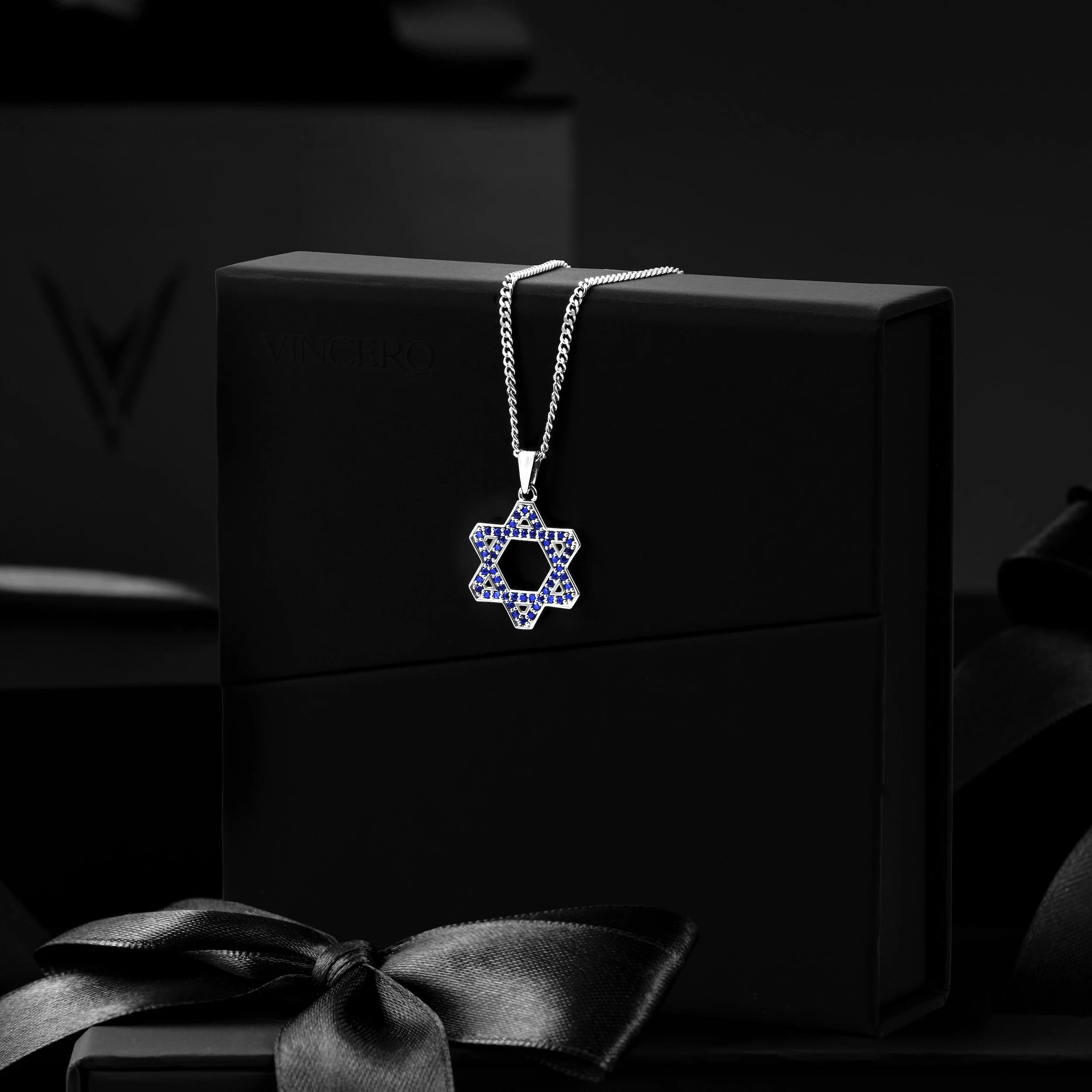 Star Of David Pendant - Sapphire - Image 7